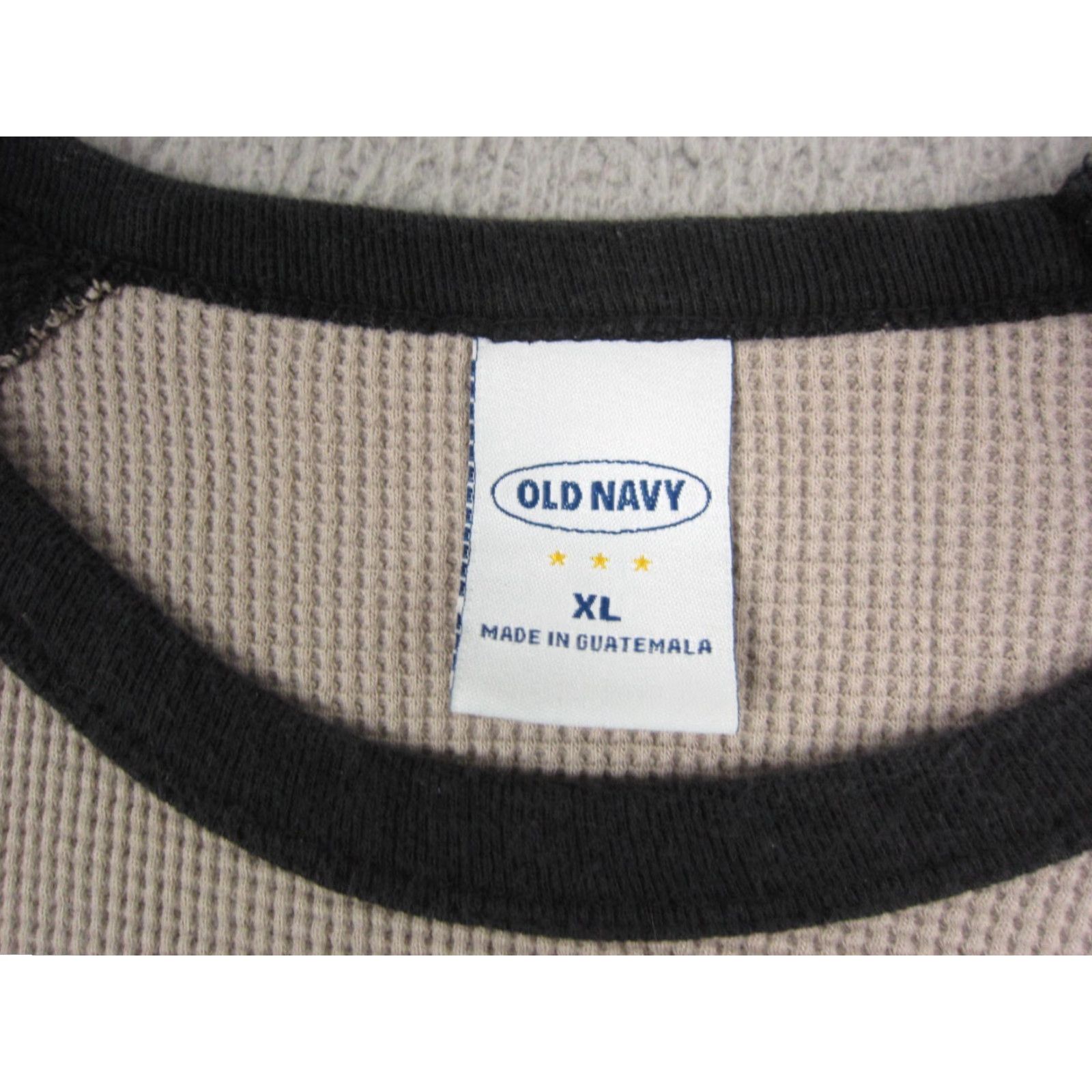 Old Navy VINTAGE Old Navy Shirt XL Beige Black Air Force Thermal Command Mens XL Beige Dark Ne Spacer? Size US XL / EU 56 / 4 - 3 Thumbnail