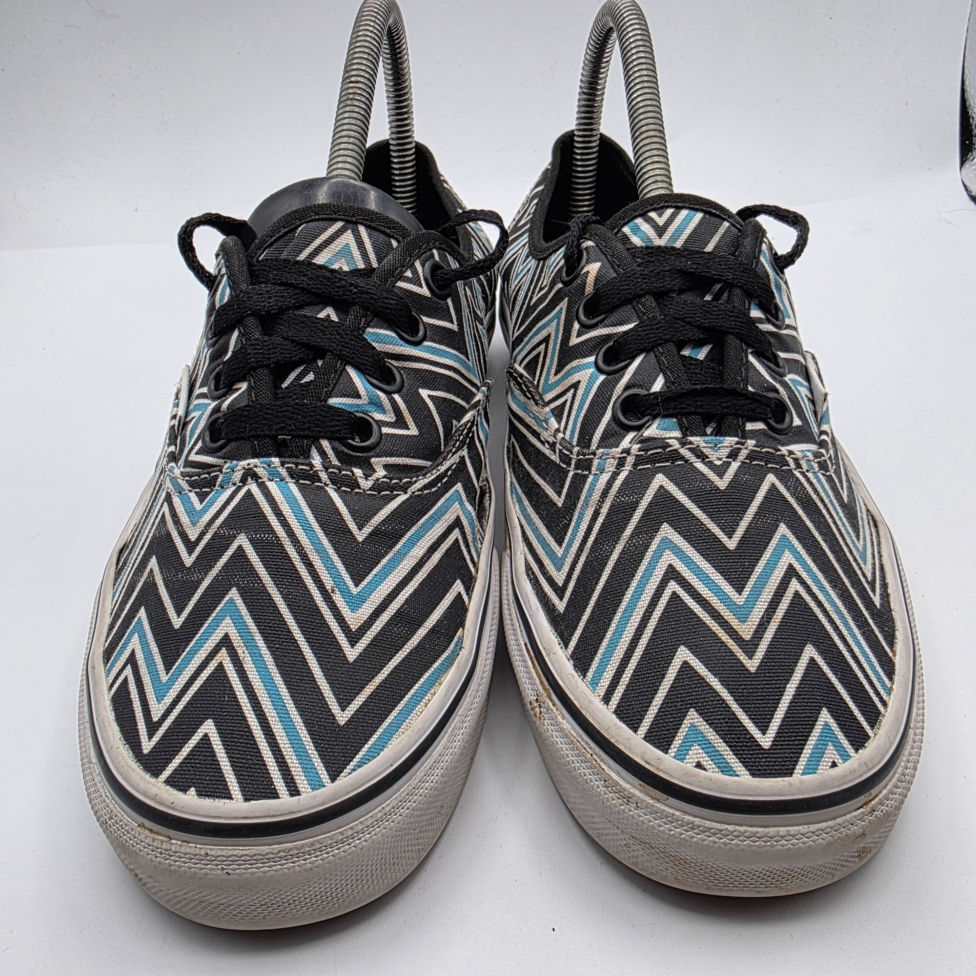 Vans Vans Authentic Chevron Print Womens Size 7.5 Black White Low Size US 7.5 / IT 37.5 - 2 Thumbnail