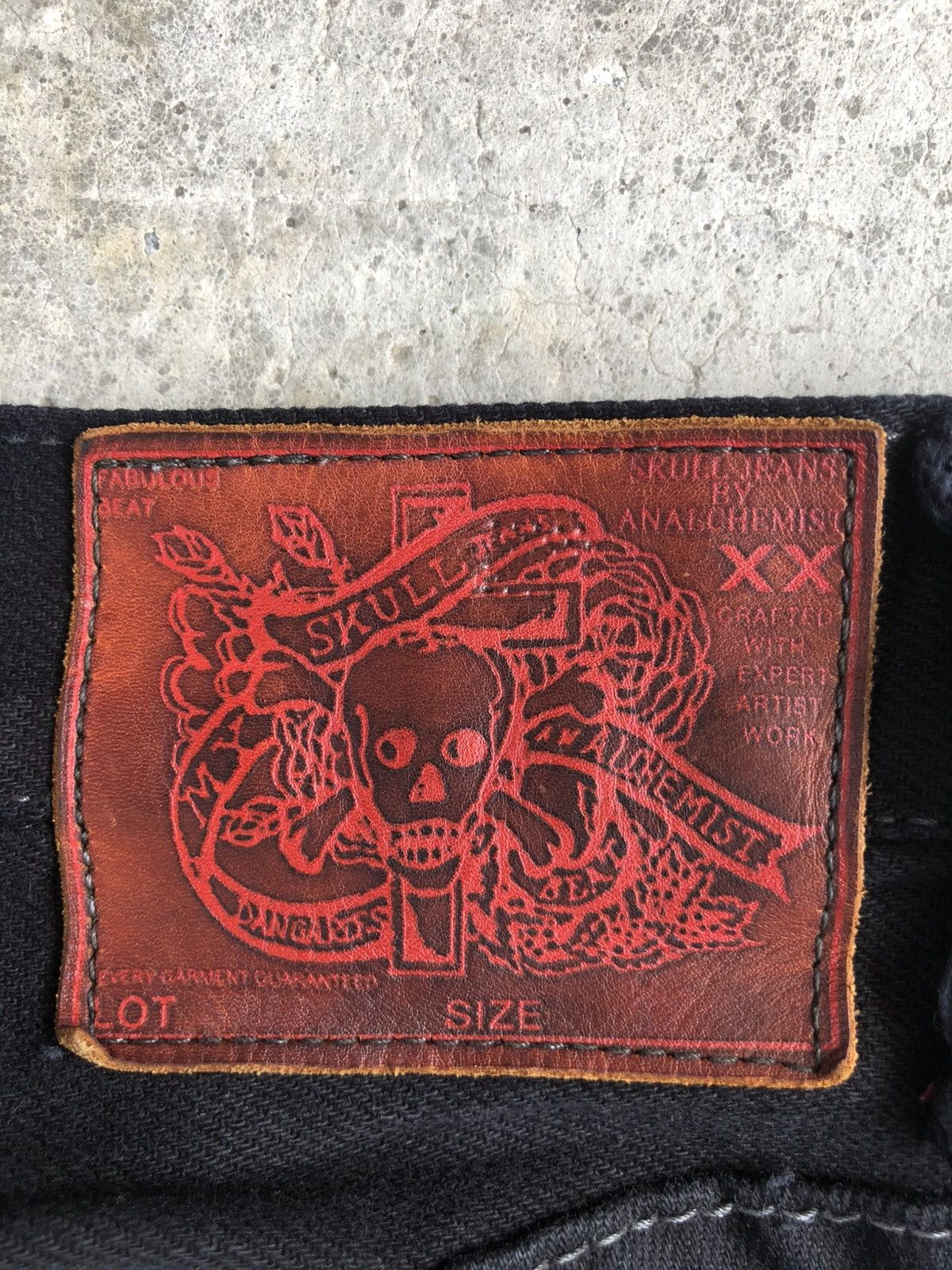 Skull Jeans by an Alchemist Skull Jeans by an Alchemist Flared Jeans Embroidered Size US 31 - 18 Thumbnail