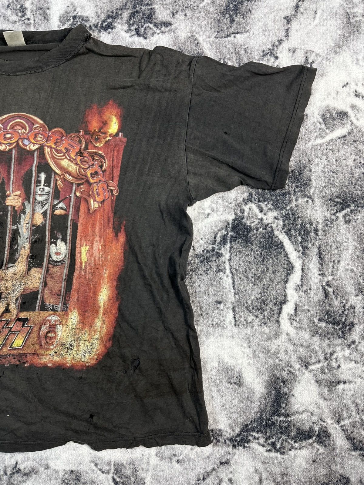KISS KISS Psycho Circus Tour 1998 Distressed Faded Tee Size US XXL / EU 58 / 5 - 4 Thumbnail