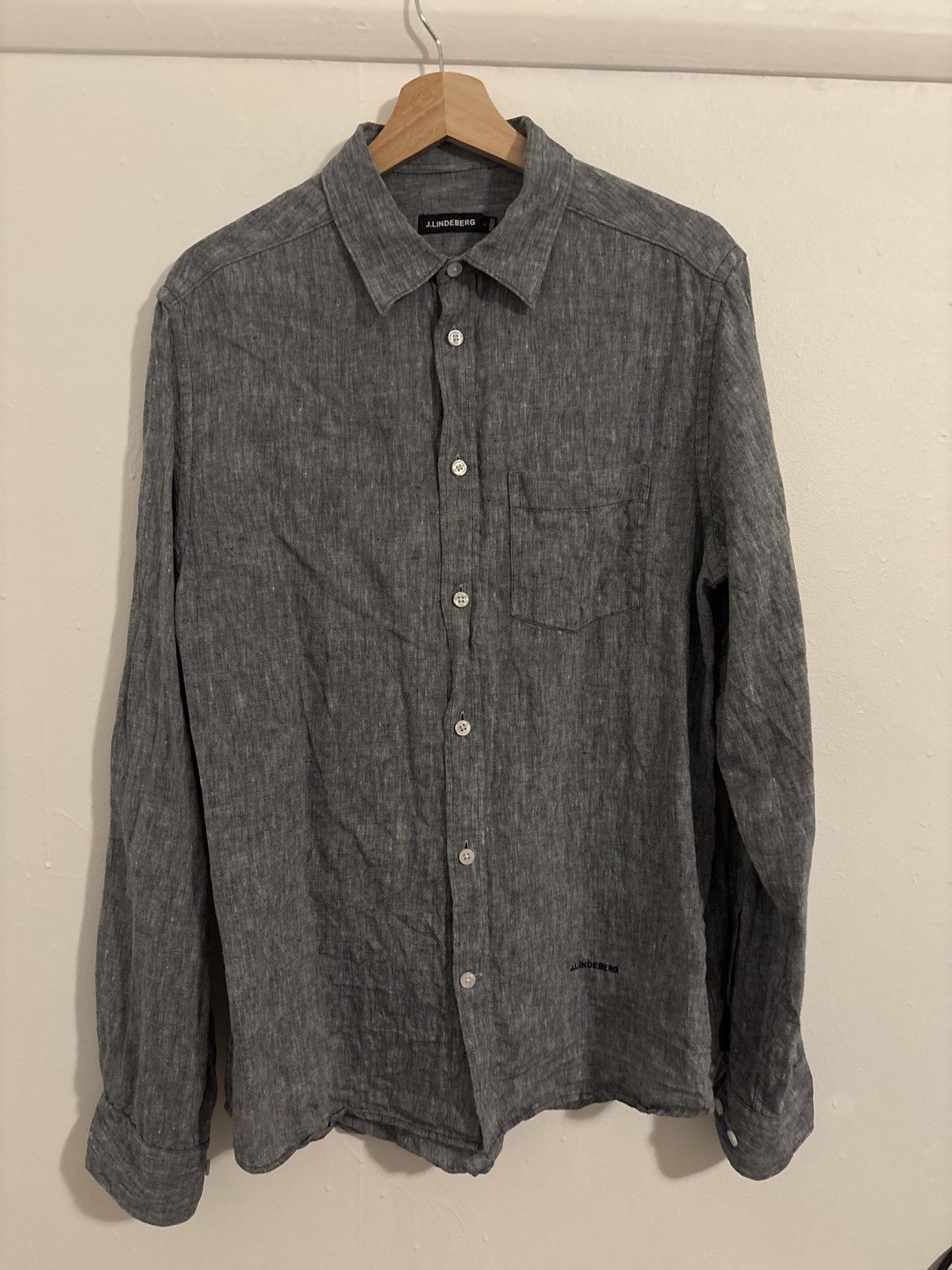 J.Lindeberg J.Linderberg Linen Shirt Size US L / EU 52-54 / 3 - 1 Thumbnail
