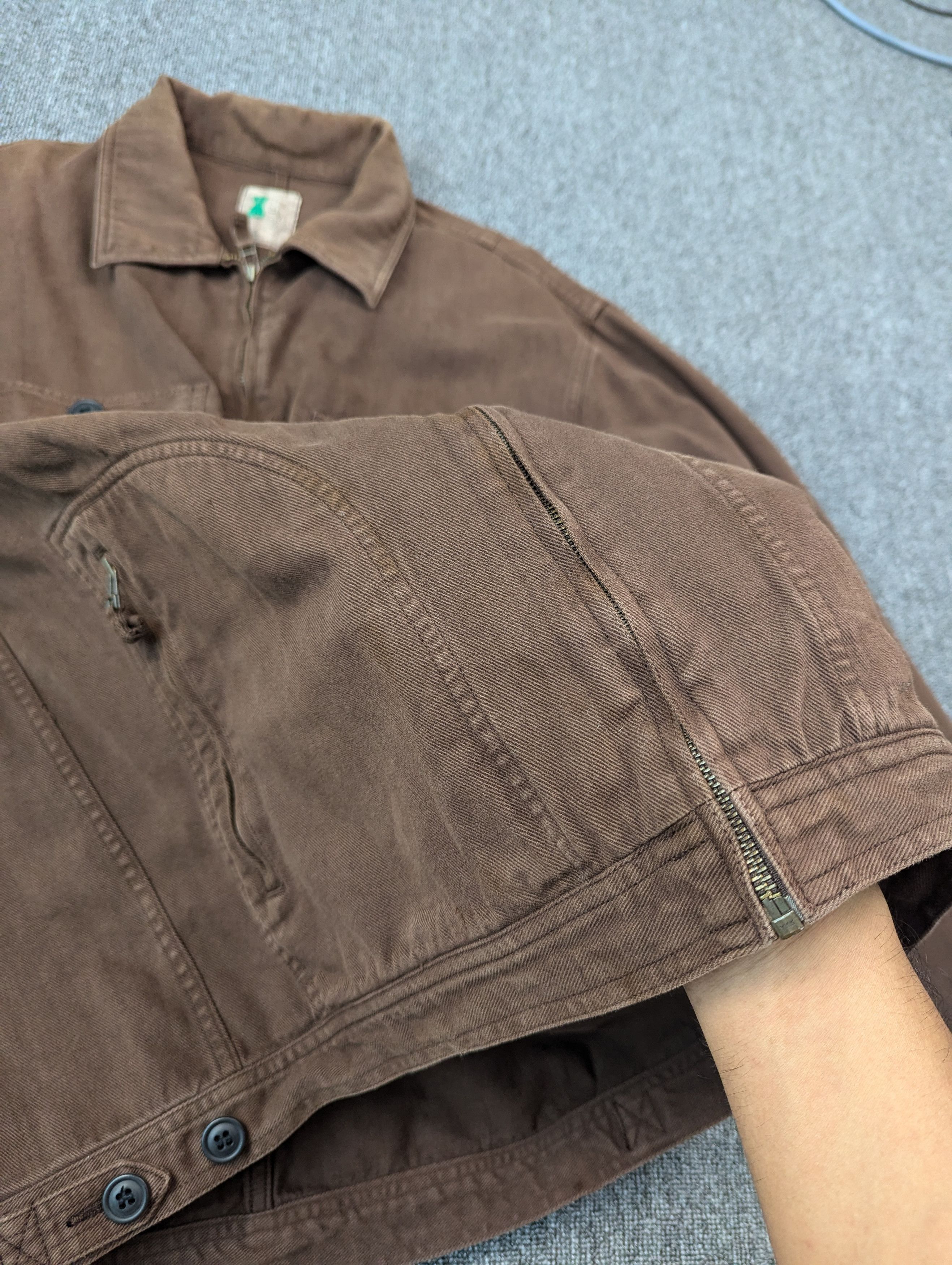 Japanese Brand Vintage Mackdaddy Distressed Brown Cotton Jacket Size US L / EU 52-54 / 3 - 20 Thumbnail
