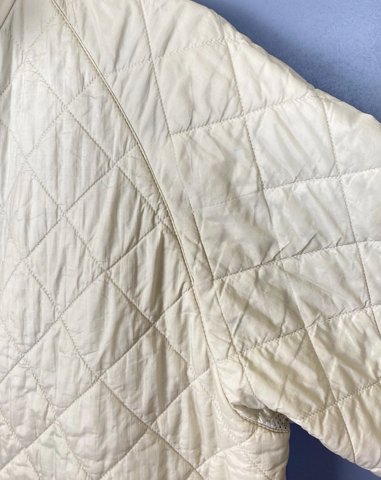 Barbour Barbour Flyweight Quilted Jacket Beige Cream Luxury Top Size US L / EU 52-54 / 3 - 5 Thumbnail