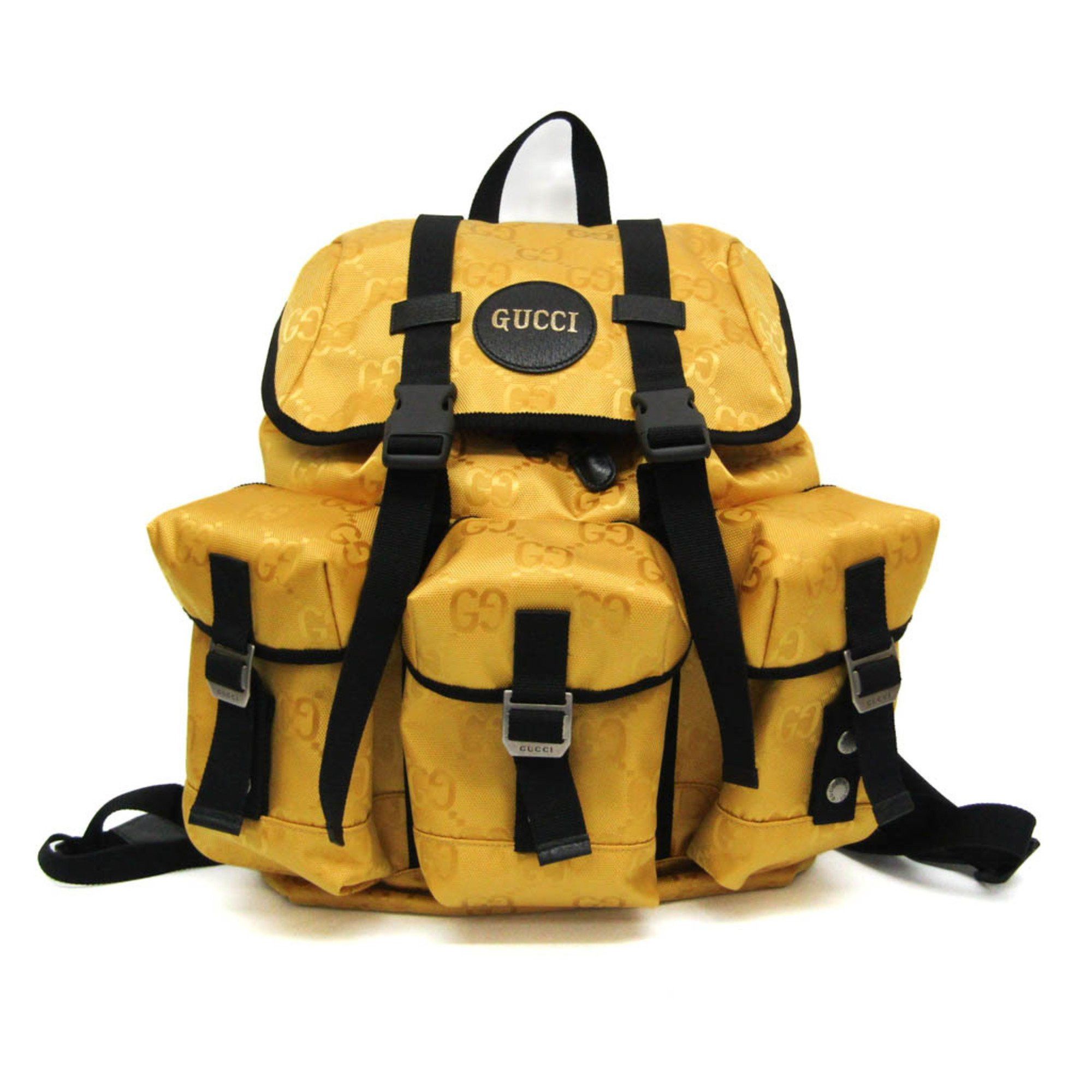 Gucci Off The Grid Yellow Canvas Backpack Bag (Pre-Owned) Size ONE SIZE - 1 Thumbnail