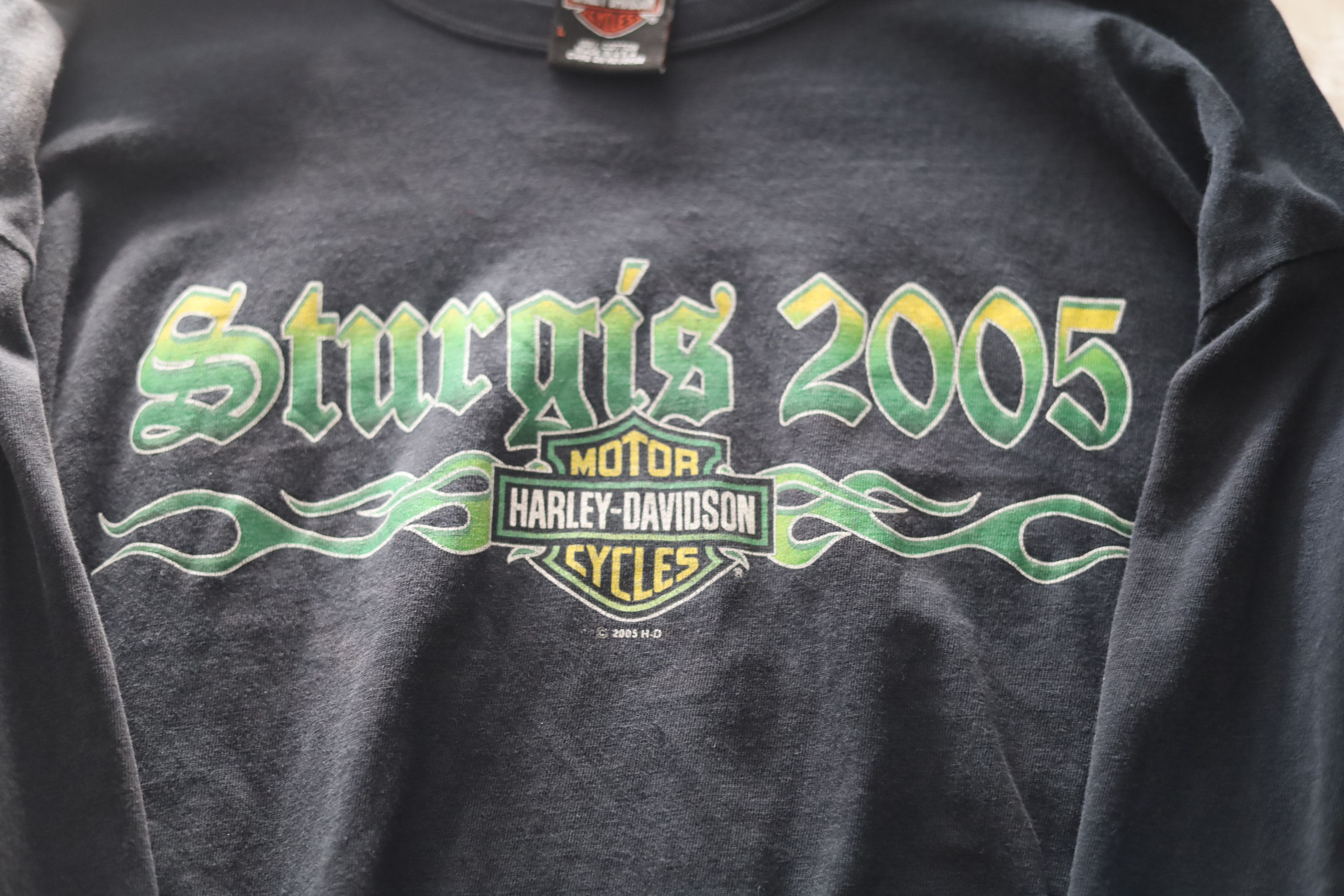Harley Davidson Harley Davidson Flames, long sleeve t-shirt (black) Size US L / EU 52-54 / 3 - 2 Thumbnail