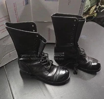 Vintage corcora1500 Military Paratrooper Boots. Size US 7.5 / EU 40-41 - 3 Thumbnail