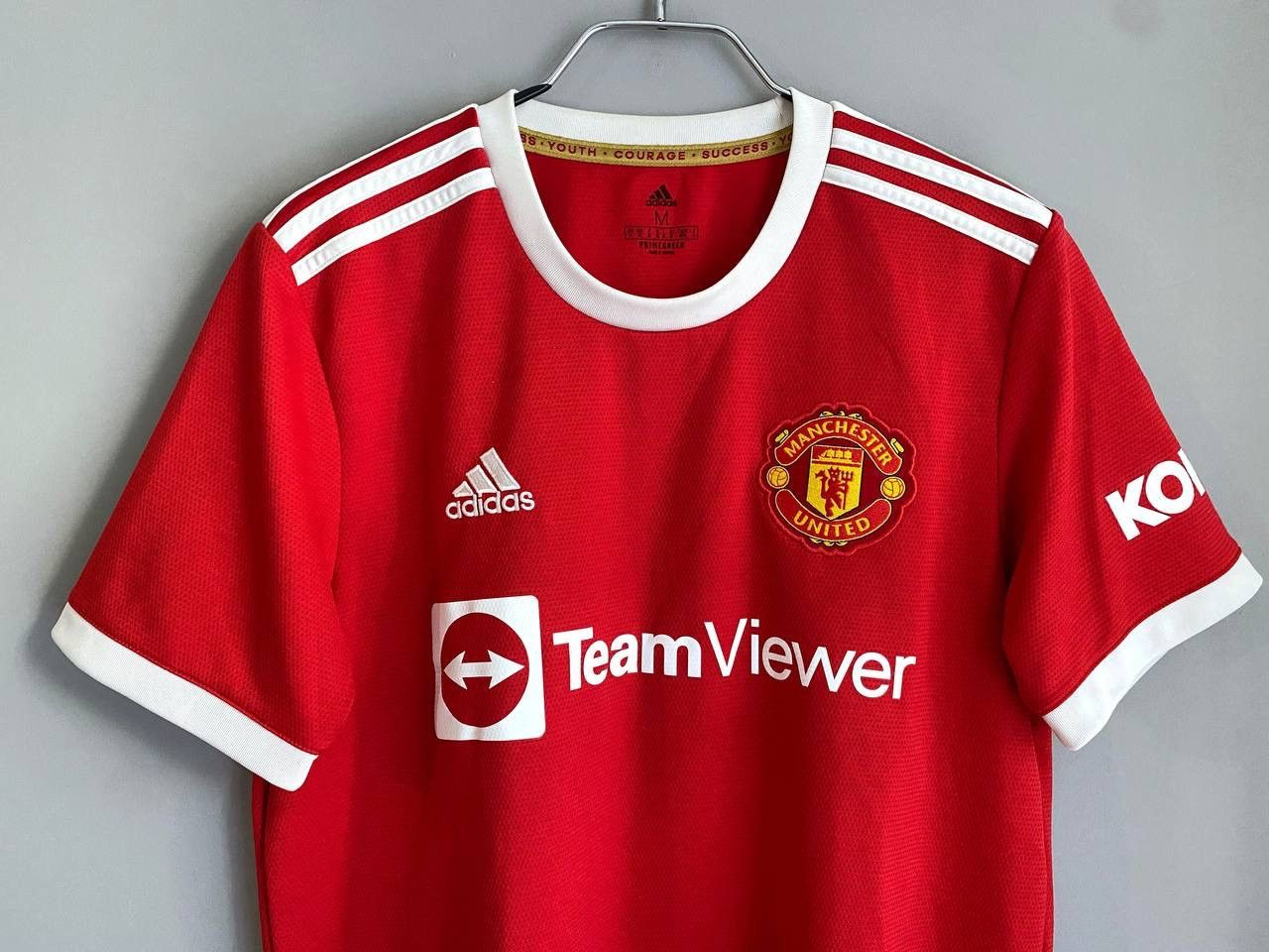 Adidas Manchester United 2021/22 Home Soccer Jersey, Size M H31447 Size US M / EU 48-50 / 2 - 3 Thumbnail