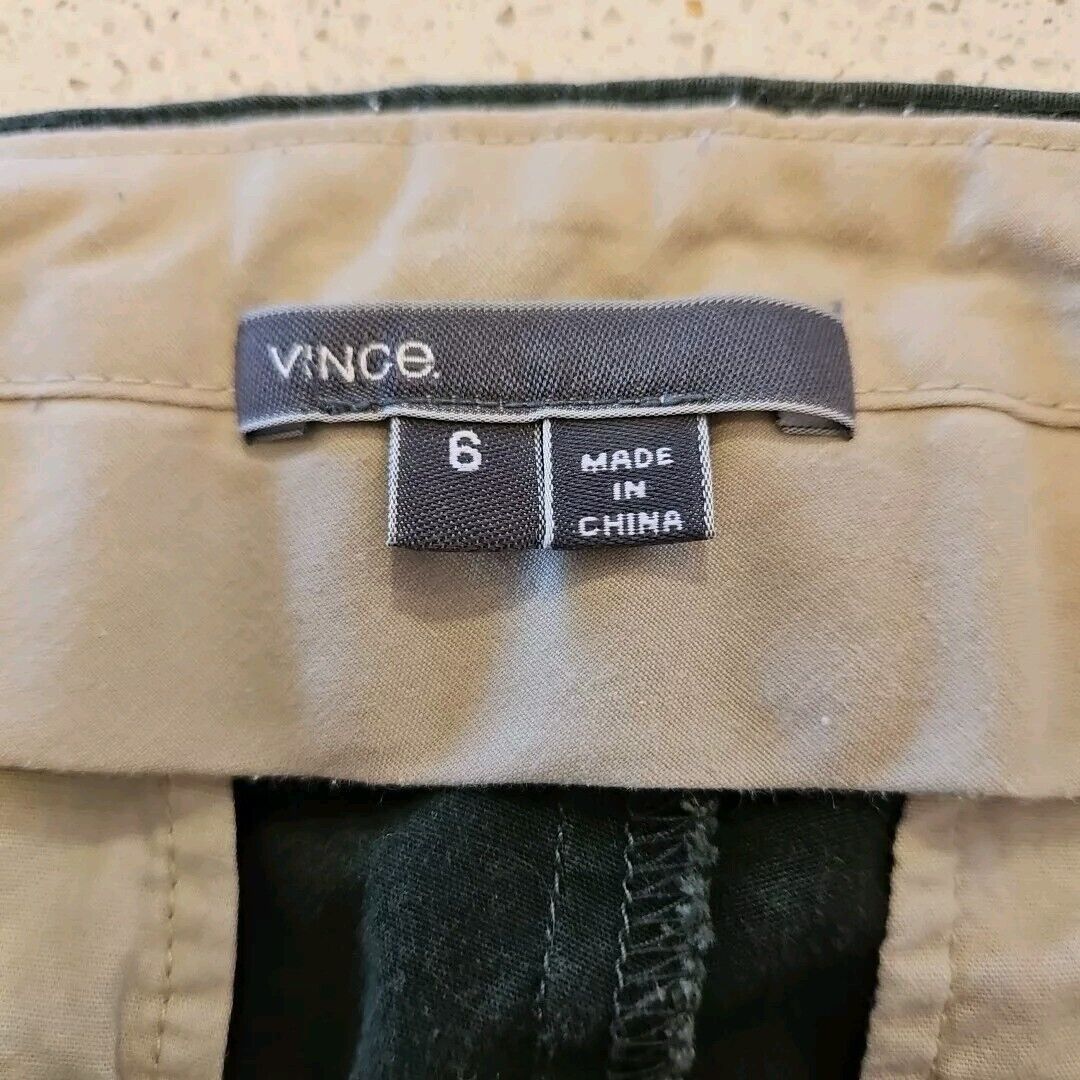 Vince Vince Slim Straight Chino Pants Womens 6 Green Modern Stretc Size 28" / US 6 / IT 42 - 8 Thumbnail