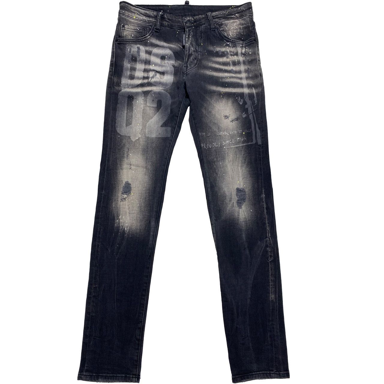 Dsquared2 Dsquared2 Dan Caten Distressed Cool Guy Jeans Black 31x32 Size US 31 - 1 Thumbnail