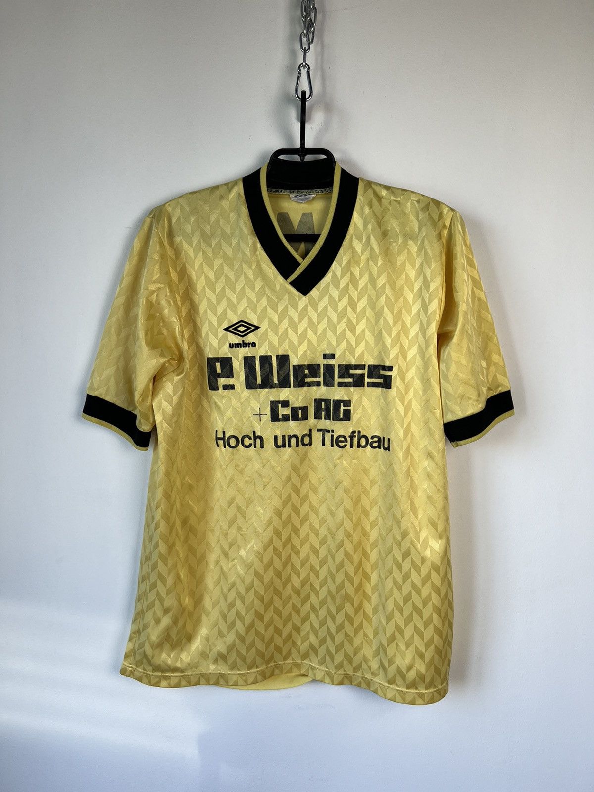 image of Umbro Fc Muri 90's Player Issue Jersey Size L in Yellow, Men's