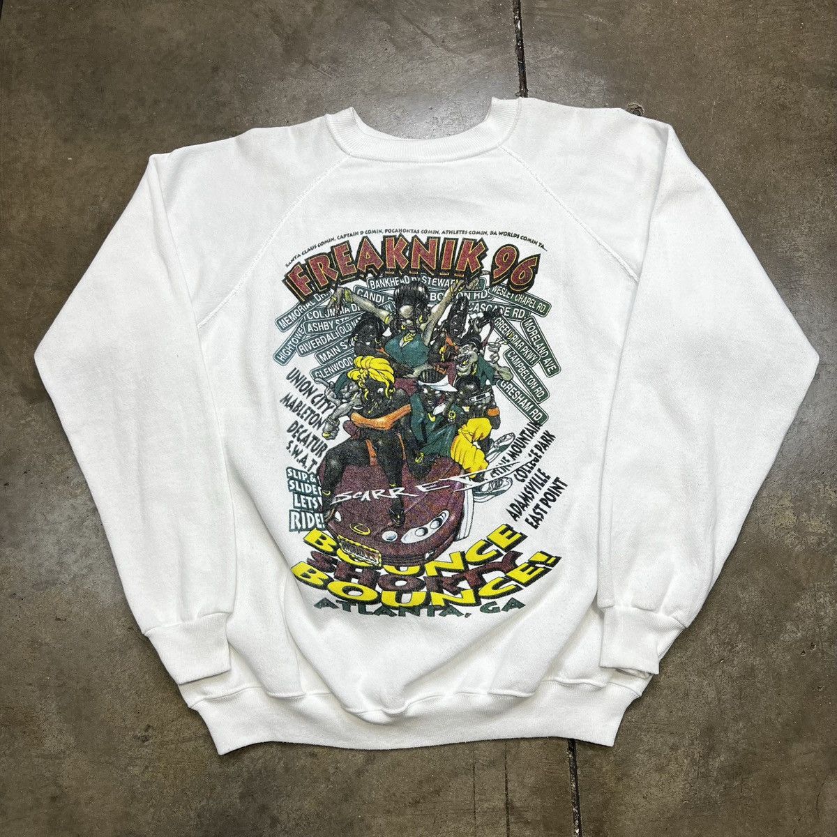 Rap Tees × Vintage Vintage 1996 Freaknik Festival Atlanta Georgia Sweatshirt Size US L / EU 52-54 / 3 - 7 Thumbnail