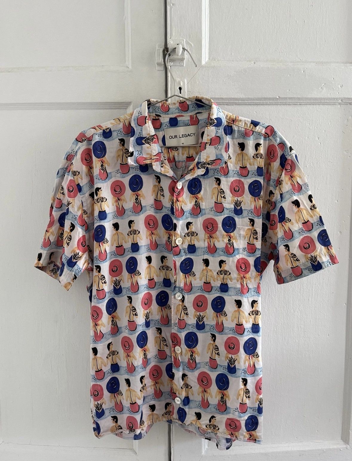 Our Legacy Our Legacy Patterned Button Down Short Sleeve Shirt Men’s 52 Size US L / EU 52-54 / 3 - 1 Thumbnail