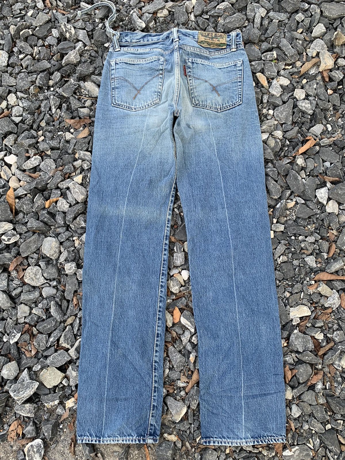Kapital BLUE BLUE JAPAN INDIGO SELVEDGE RUSTY DISTRESSED DENIM Size US 31 - 3 Thumbnail