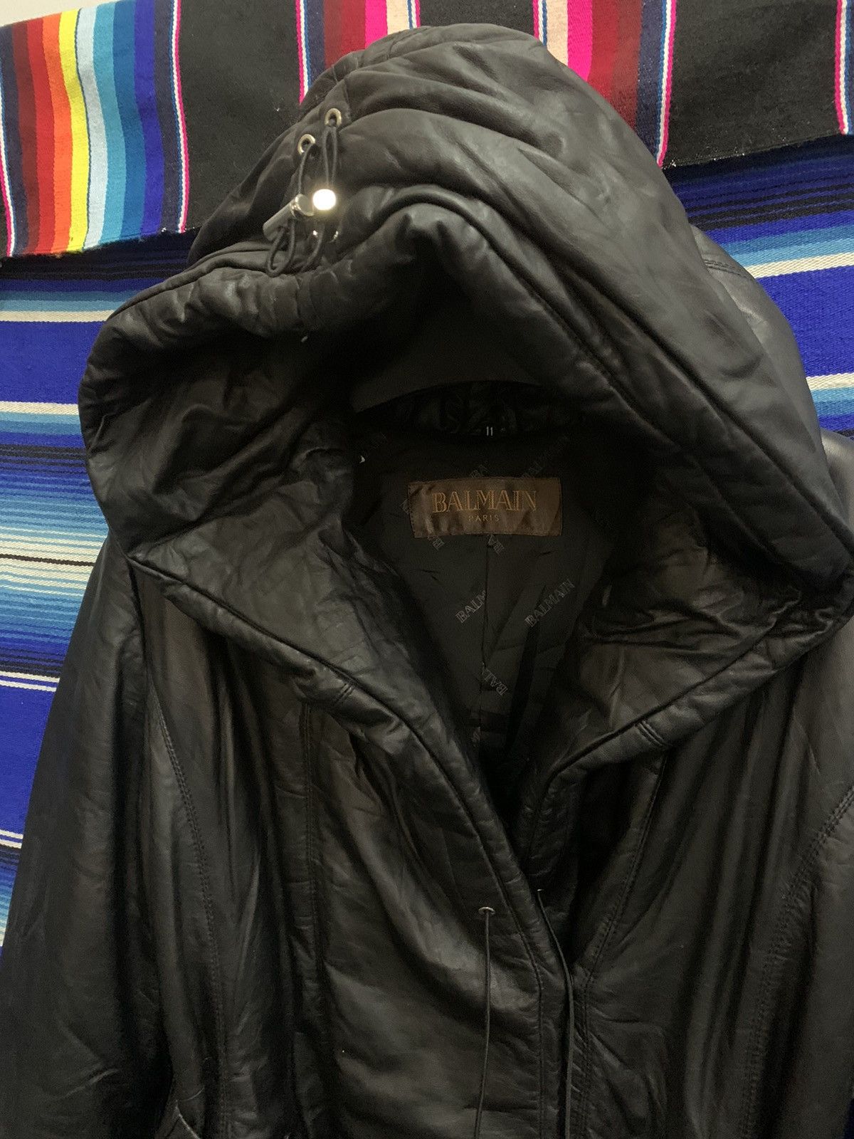 Balmain OFFERR💥 BALMAIN Leather Sheepskin Puffer Jacket With Hooded Size M / US 6-8 / IT 42-44 - 2 Thumbnail