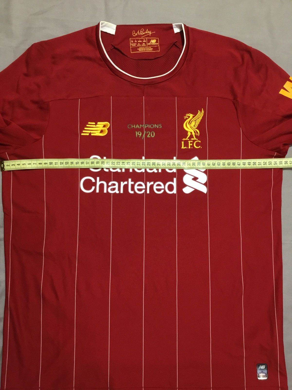 New Balance LIVERPOOL 2019 2020 HOME SOCCER JERSEY FOOTBALL SHIRT Size US L / EU 52-54 / 3 - 6 Thumbnail