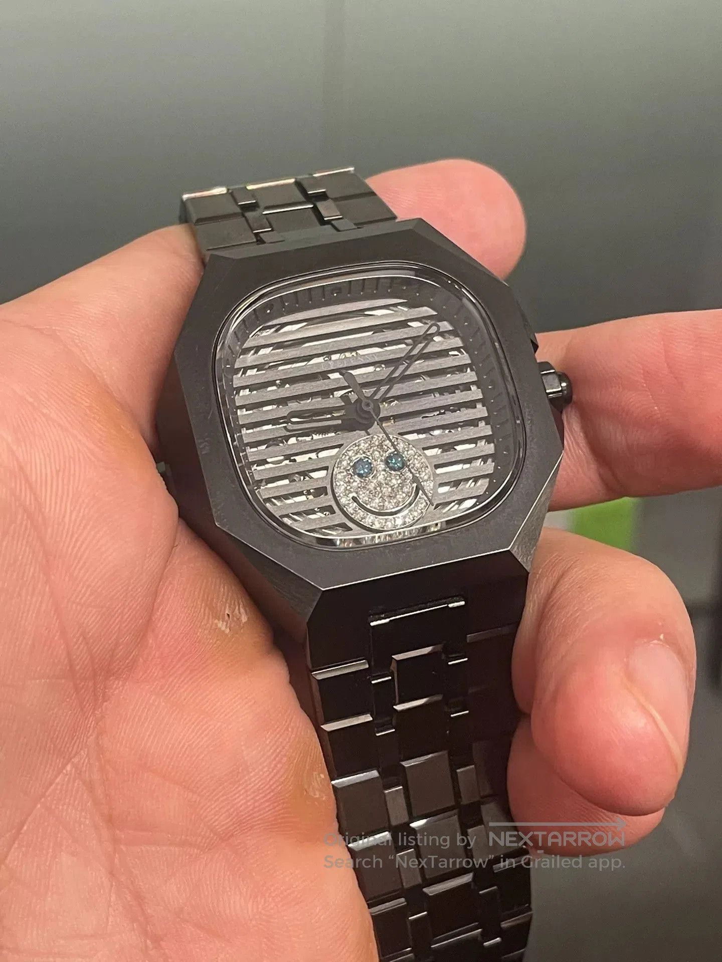 Japanese Brand EyeFunny Diamond Smile Watch. Size ONE SIZE - 1 Thumbnail