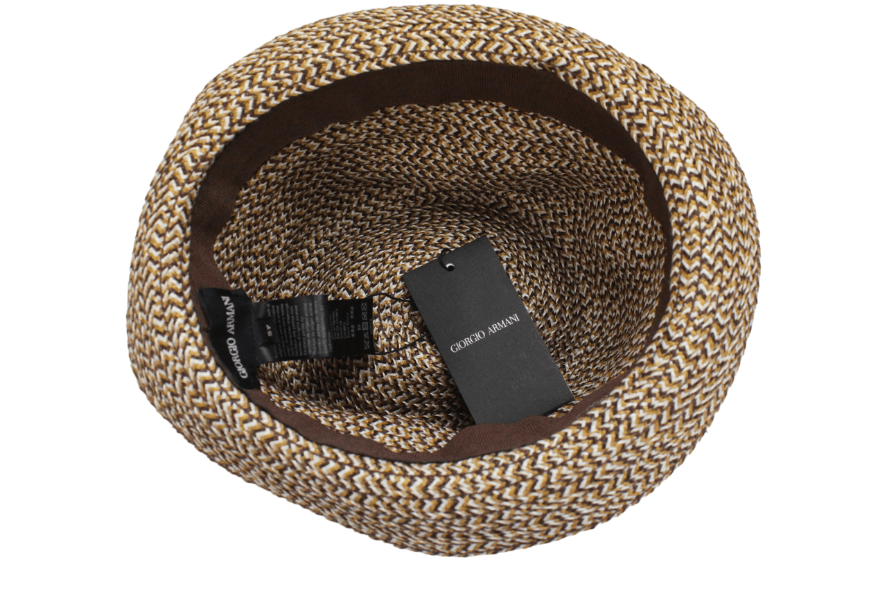 Giorgio Armani GIORGIO ARMANI Hat Mens 57 CM Lamb Leather Details Braided Size ONE SIZE - 9 Thumbnail