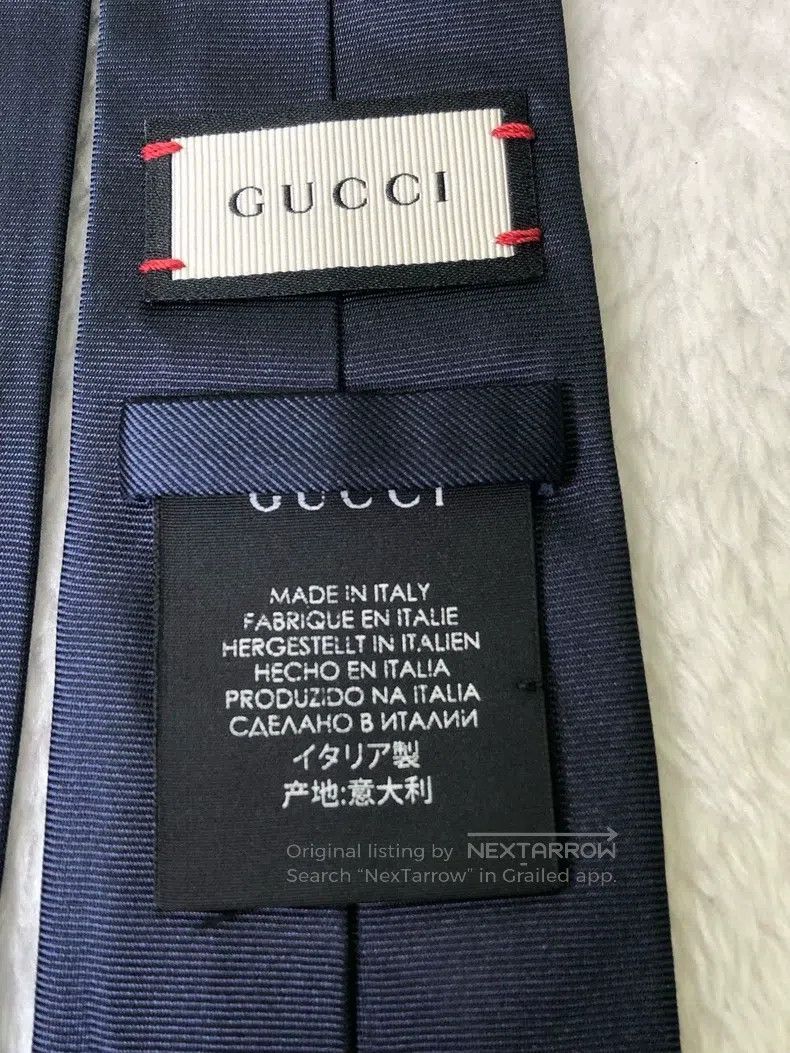 Gucci Gucci Embroidered little bee logo mark dark blue mulberry Size ONE SIZE - 4 Thumbnail