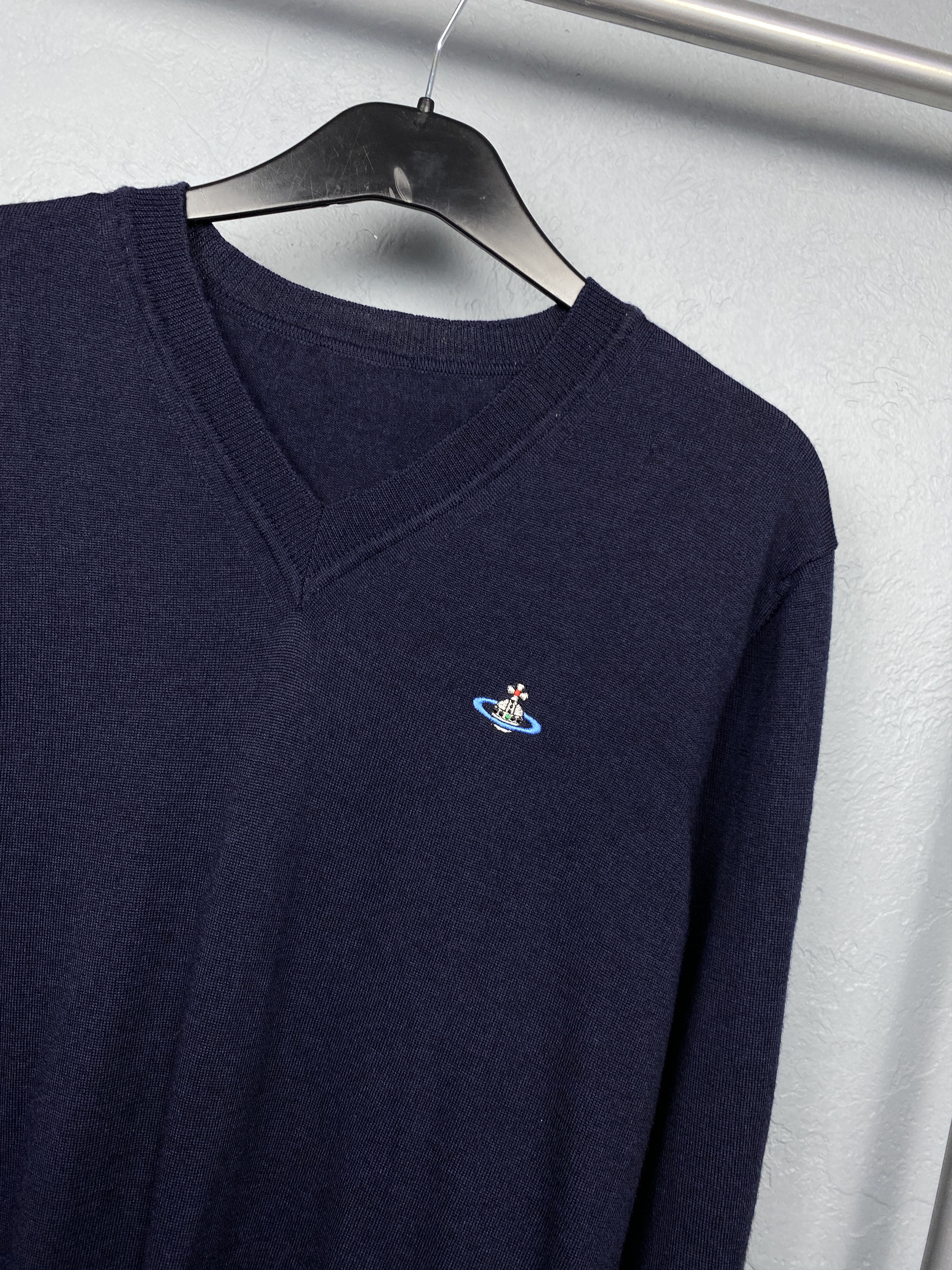 Vivienne Westwood Vivienne Westwood Vintage Mens V-Neck Wool Knit Sweater Size US L / EU 52-54 / 3 - 2 Thumbnail