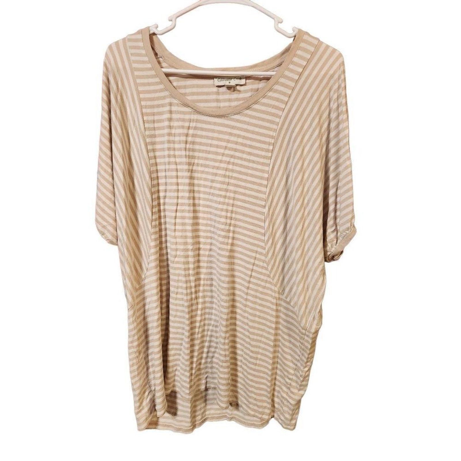 Coldwater Creek Coldwater creek 1X beige top short sleeve Size XL / US 12-14 / IT 48-50 - 7 Thumbnail