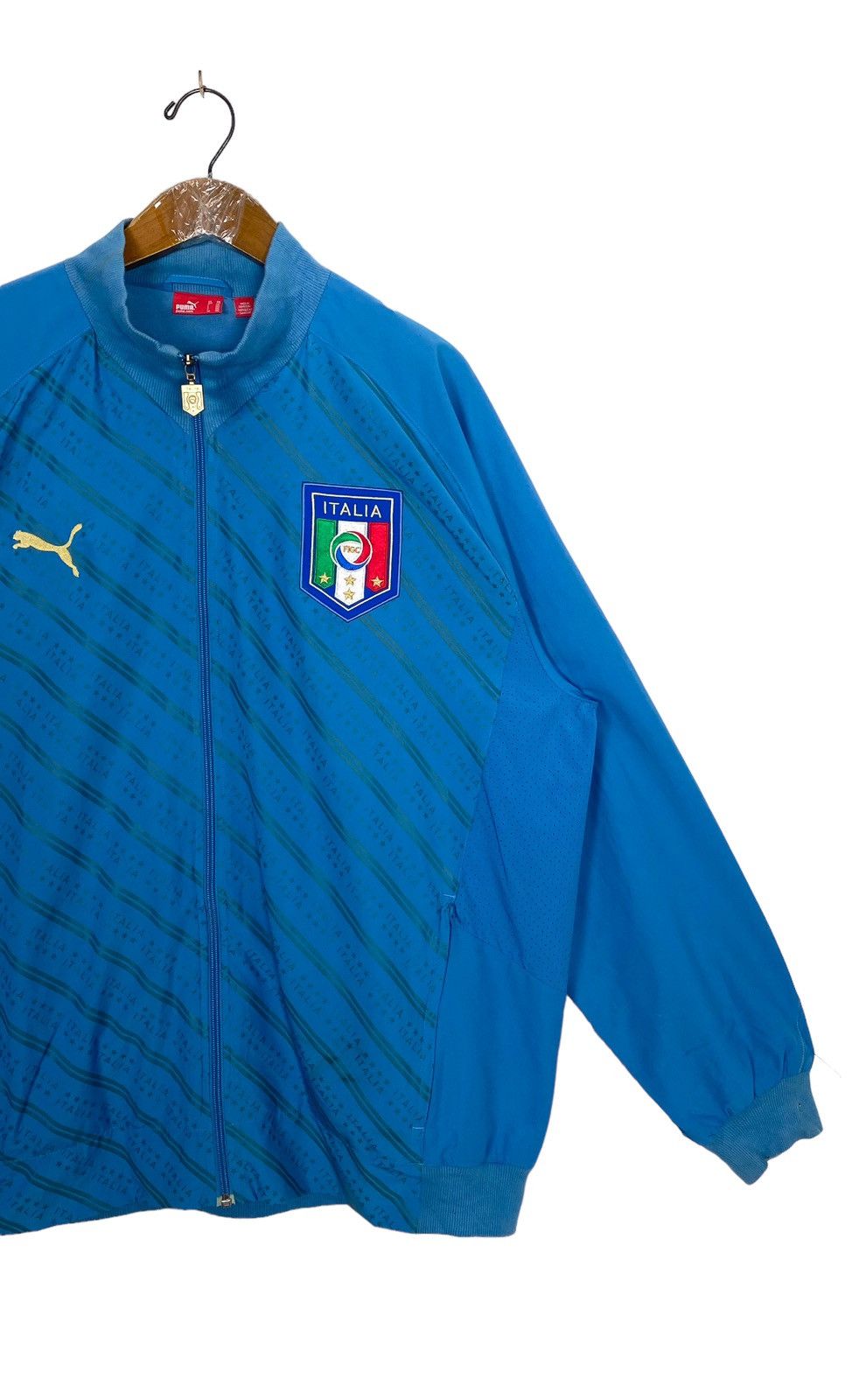 Puma Rare‼️ PUMA ITALY FOOTBALL SOCCER TRACK JACKET Size US XXL / EU 58 / 5 - 3 Thumbnail