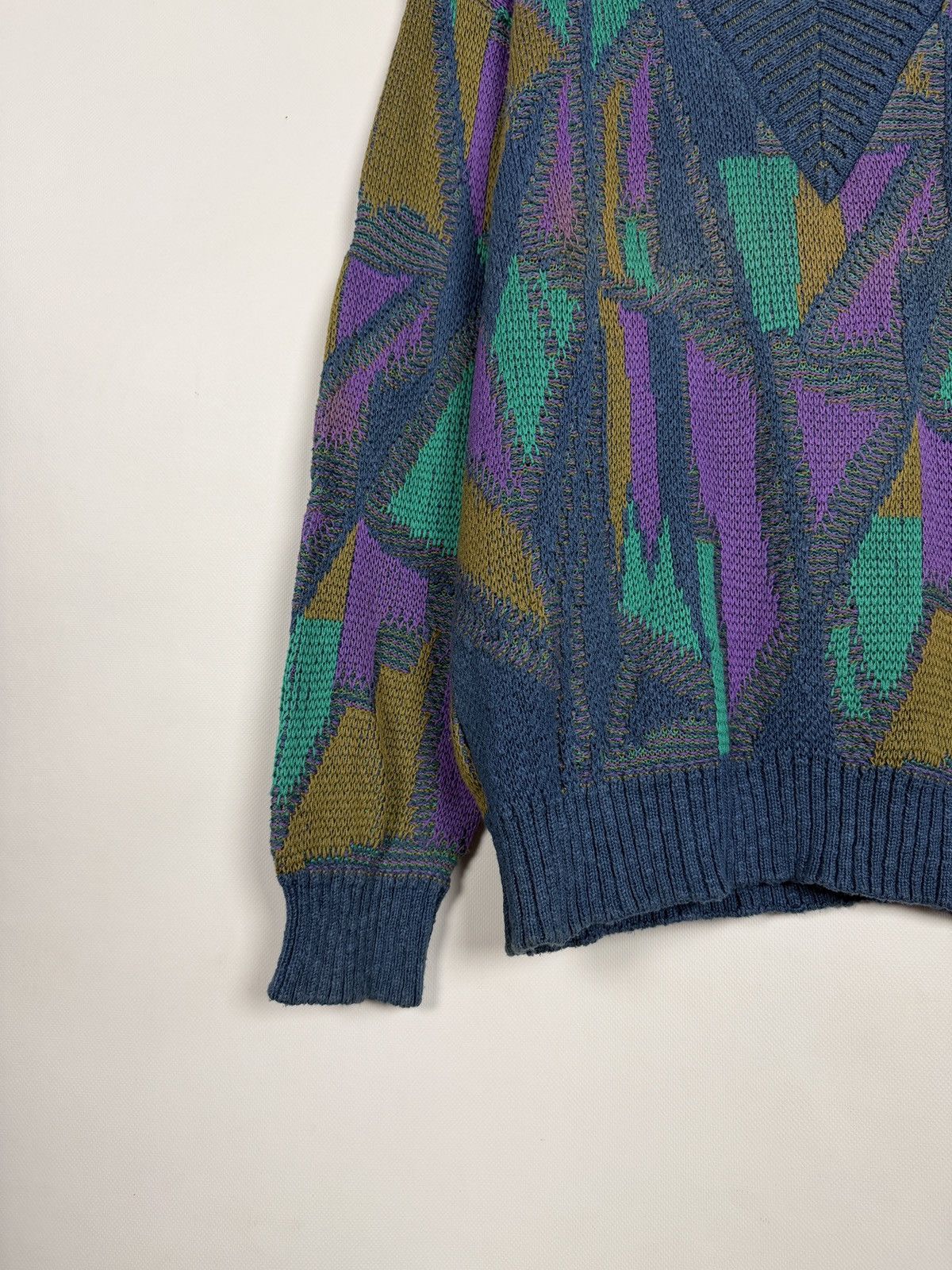 Carlo Colucci Carlo Colucci Moda Uomo Vintage V-Neck Knit Sweater Size 54 Size US L / EU 52-54 / 3 - 4 Thumbnail