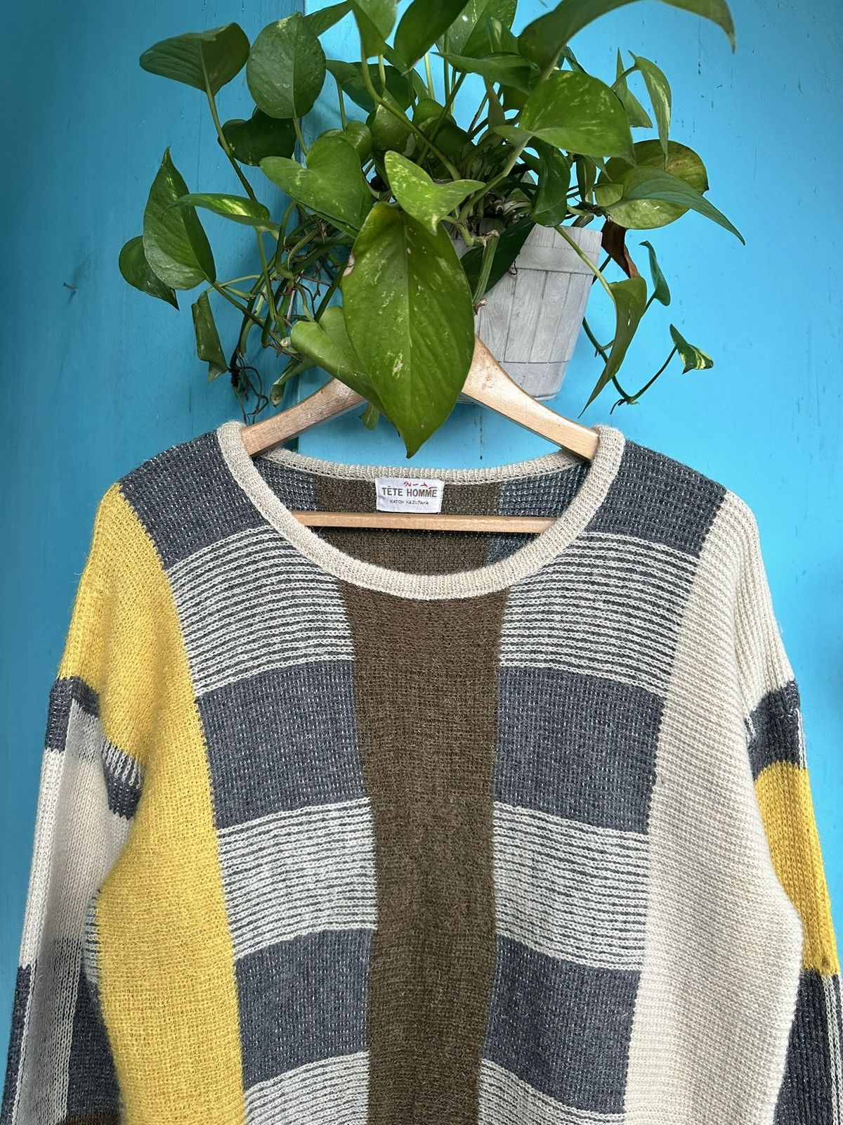Tete Homme Vintage Tete Homme Katoh Kazutaka By issey Miyake Knitwear Size US M / EU 48-50 / 2 - 3 Thumbnail
