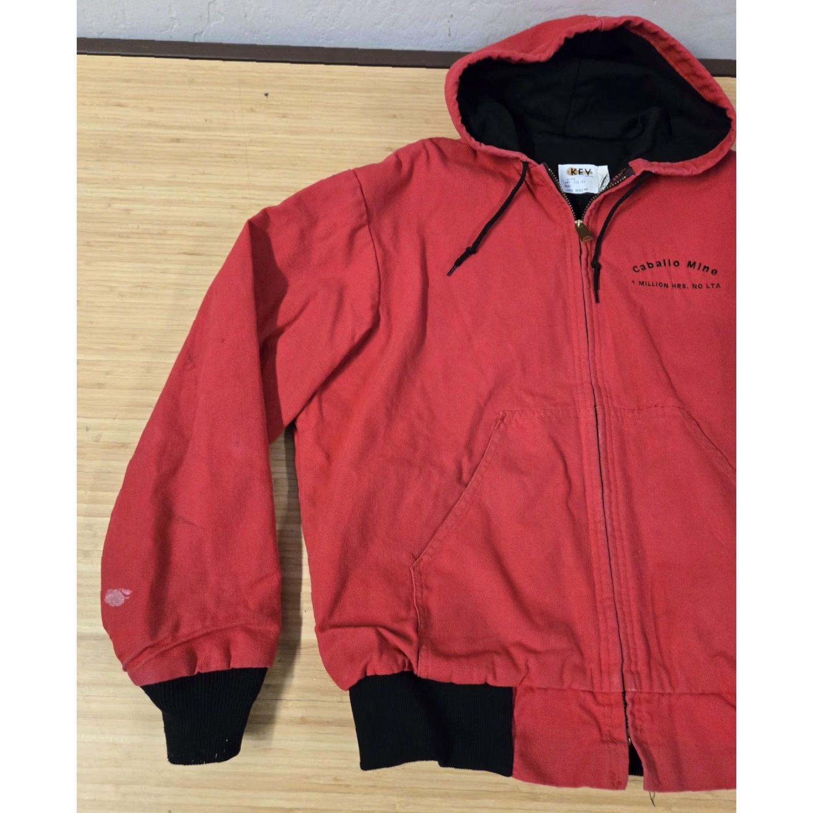 Vintage Key Imperial Jacket Hooded Workwear Embroidered Caballo Mine Mens Large Size US L / EU 52-54 / 3 - 3 Thumbnail