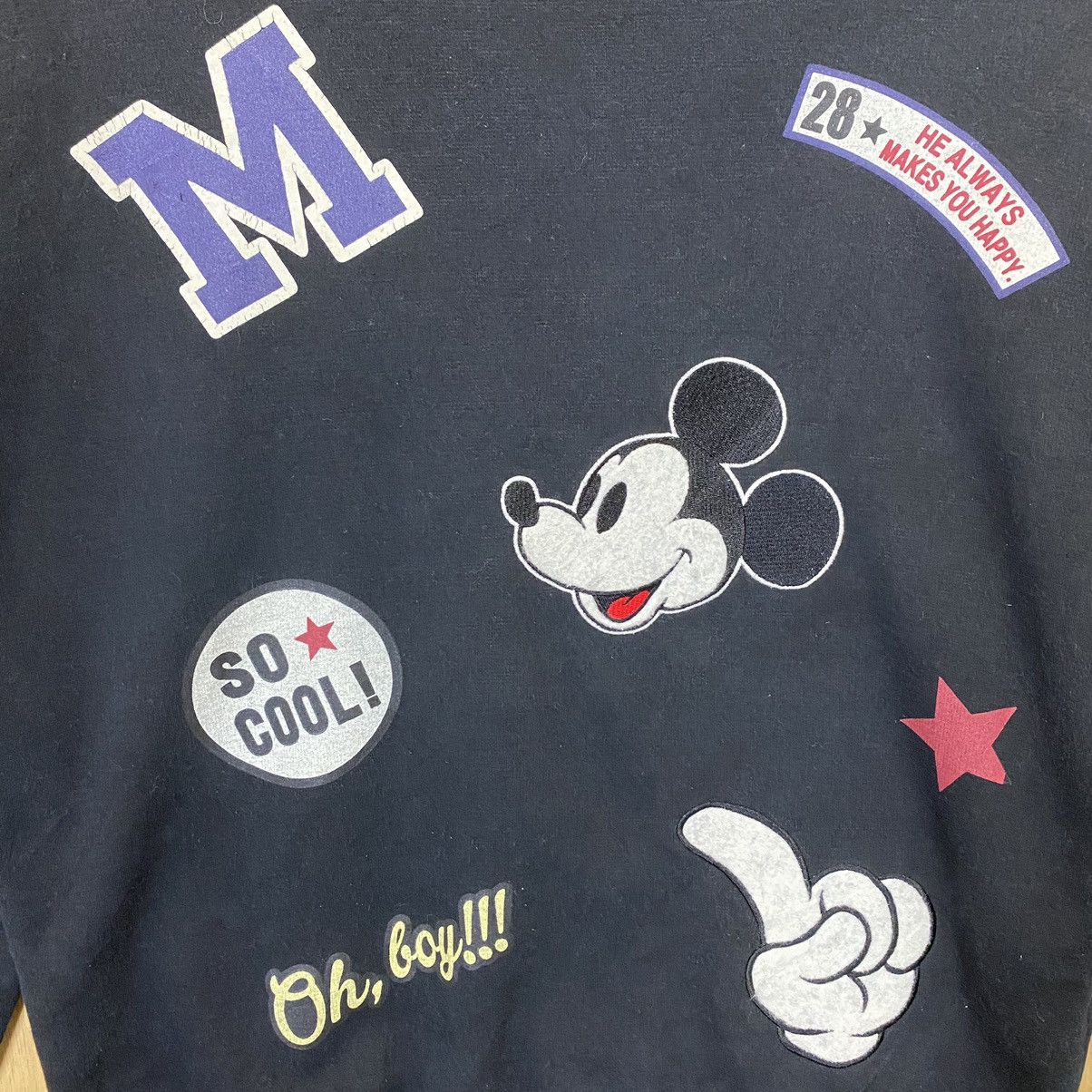 Disney × Japanese Brand × Mickey Mouse Mickey Mouse Big Logo Crewneck Sweatshirt Size US S / EU 44-46 / 1 - 5 Thumbnail