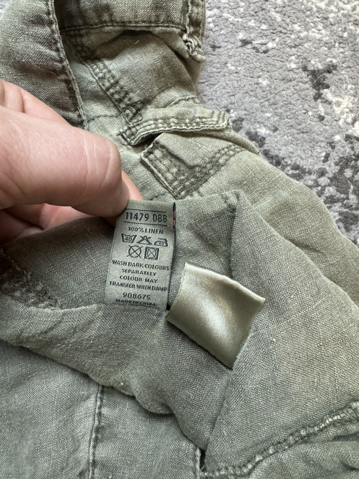 Japanese Brand × Vintage Vintage Y2K Baggy If Six Was Style Opium Cargo Linen Pants Size US 33 - 8 Thumbnail