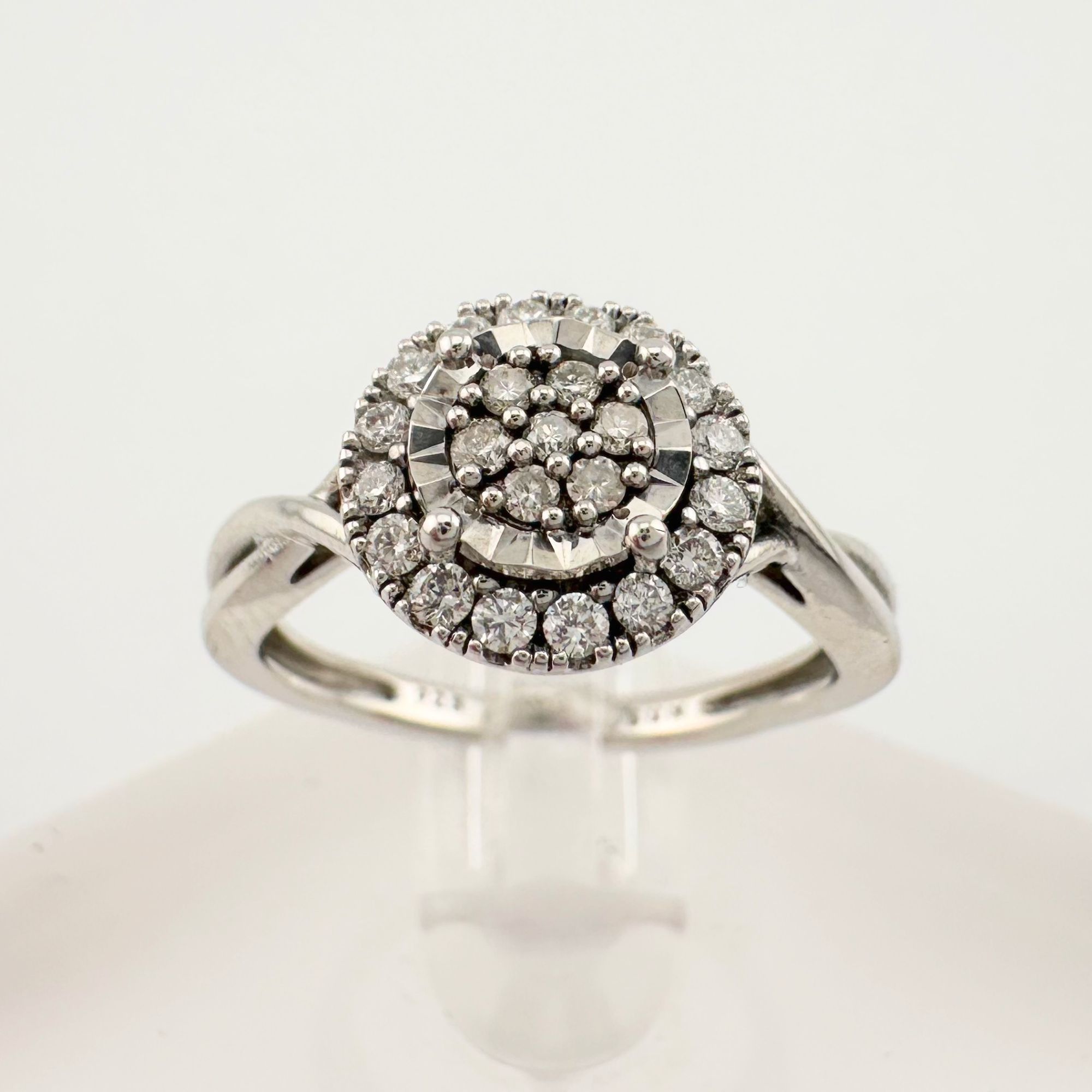 Other 1/4 Ct Lab Grown Diamond Cluster Twisted Shank Ring - SIze 7 Size ONE SIZE - 7 Thumbnail