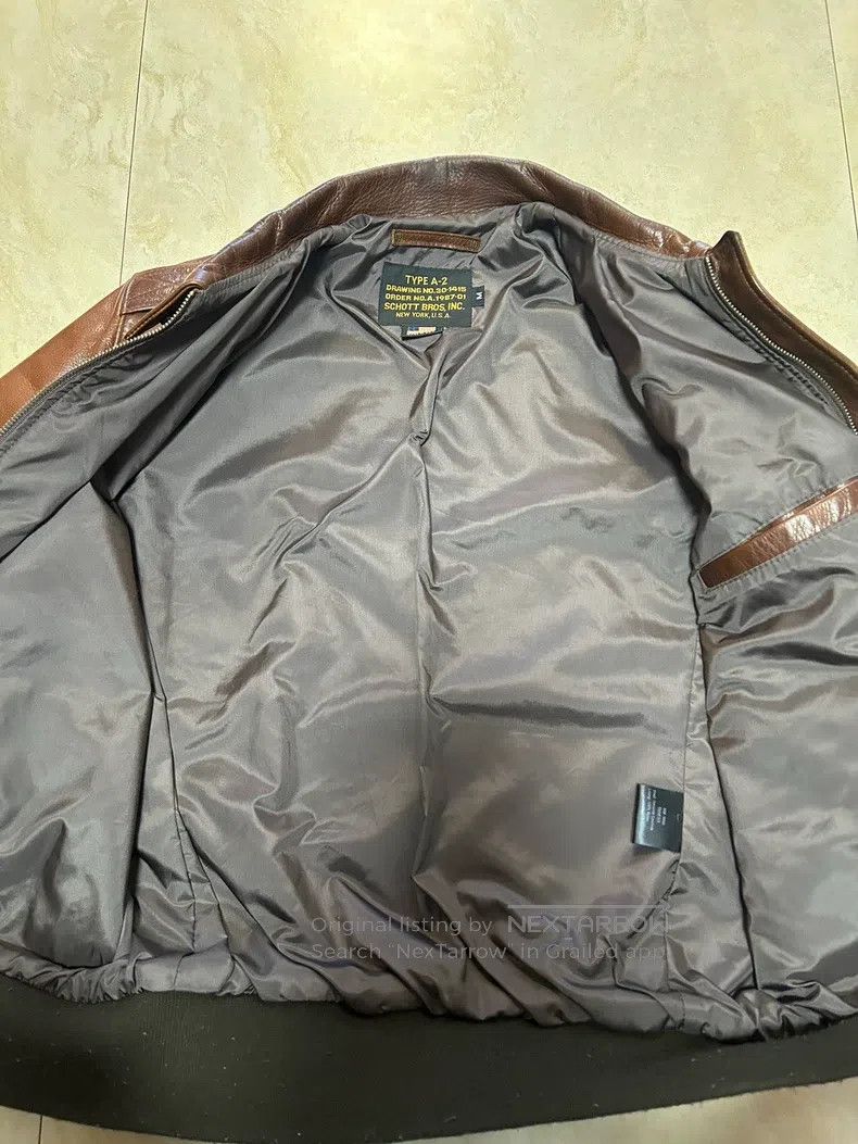 Schott Schott A2 flight leather jacket Size US M / EU 48-50 / 2 - 2 Thumbnail