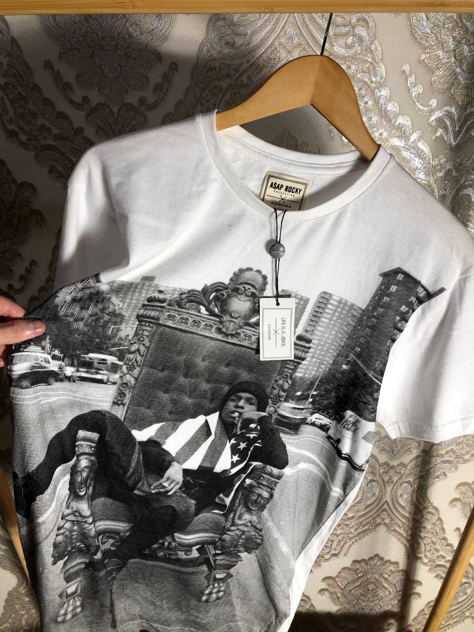 A$AP Rocky × Vintage VERY RARE ASAP ROCKY USA FLAG BIG LOGO T-SHIRT JAPAN STYLE Size US L / EU 52-54 / 3 - 3 Thumbnail