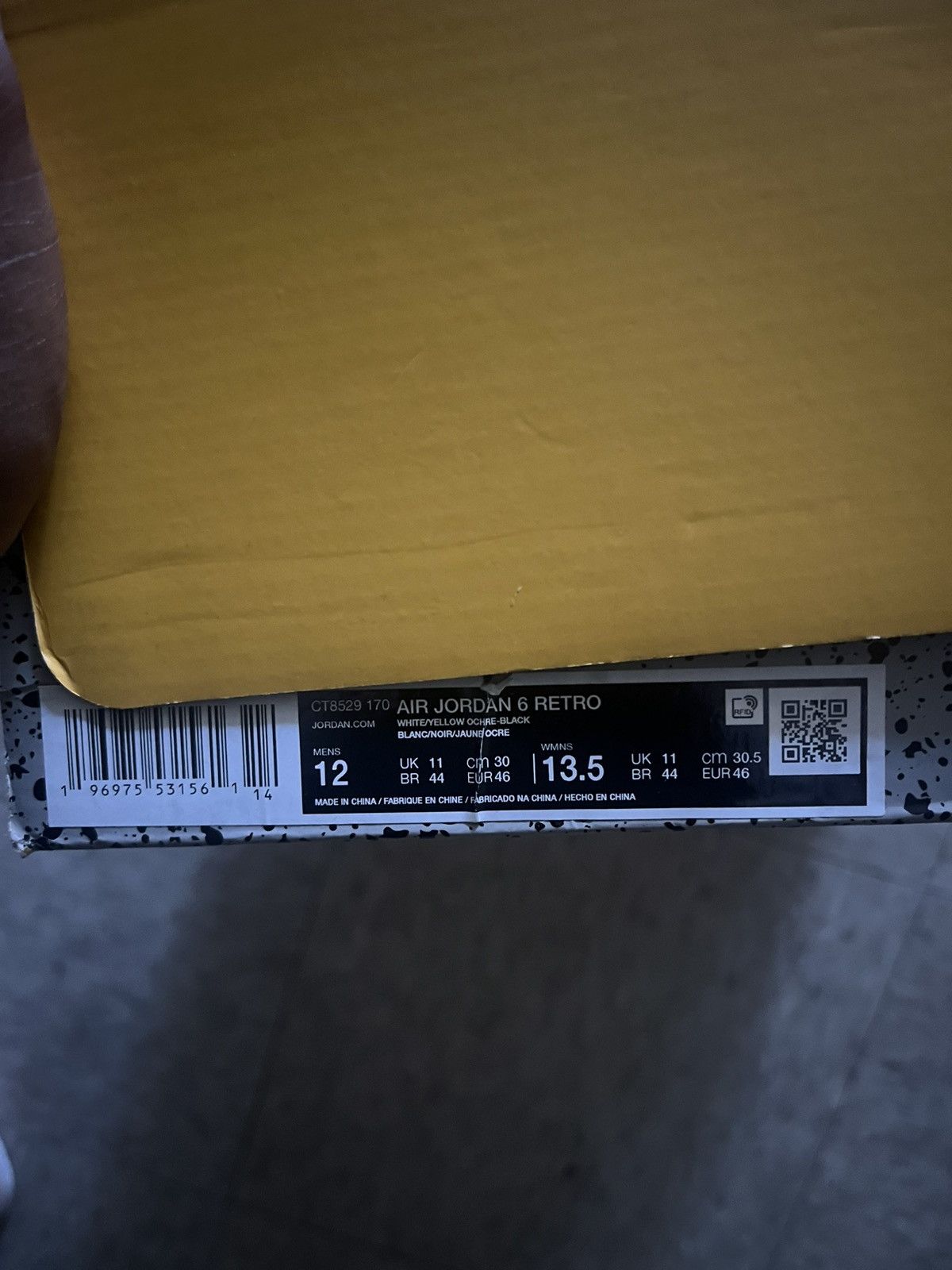Jordan Brand 2024 Air Jordan 6 Retro 'Yellow Ochre' Size US 12 / EU 45 - 9 Thumbnail