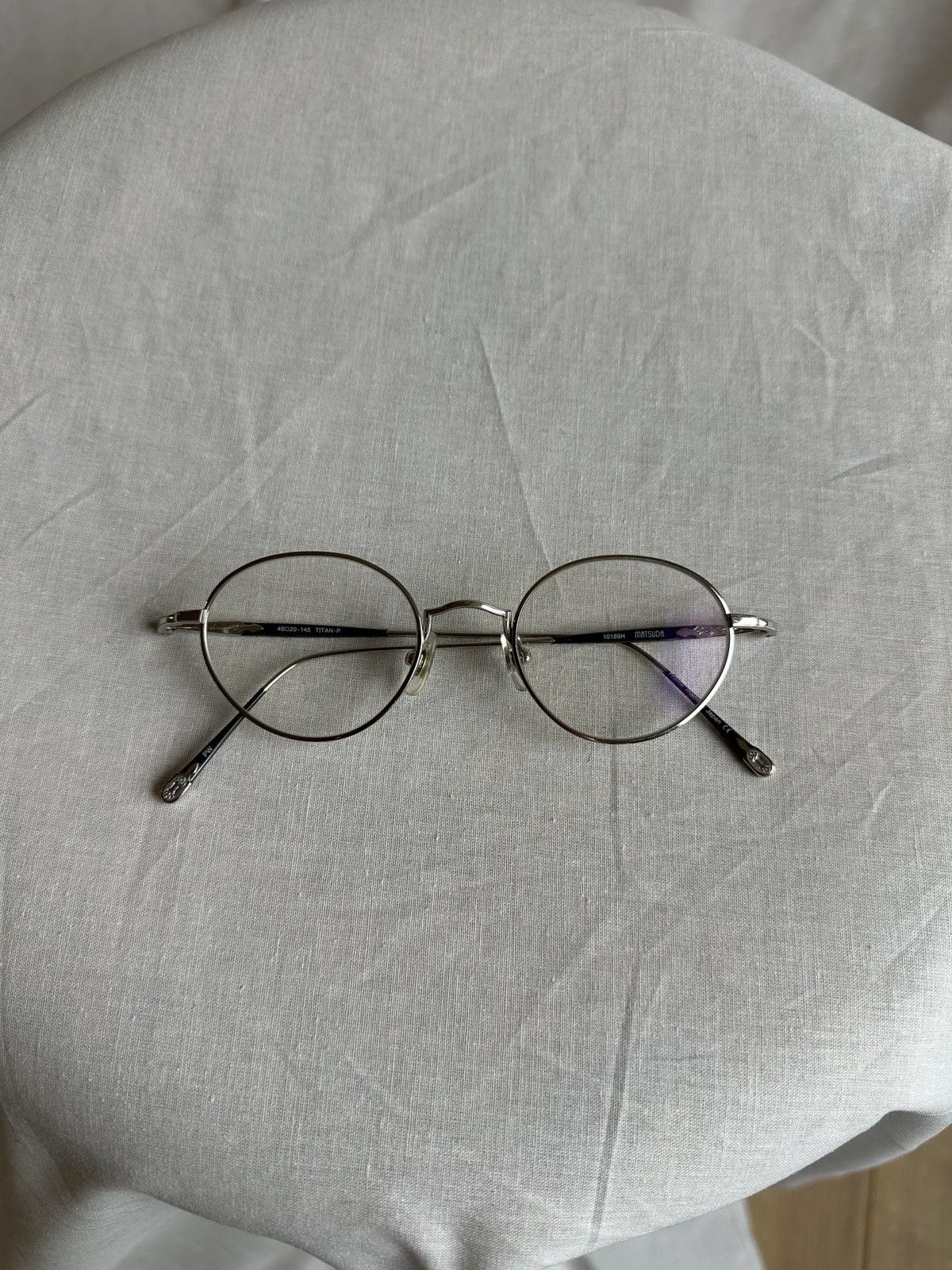 Matsuda Matsuda 10189H Palladium White titanium heritage glasses Size ONE SIZE - 3 Thumbnail