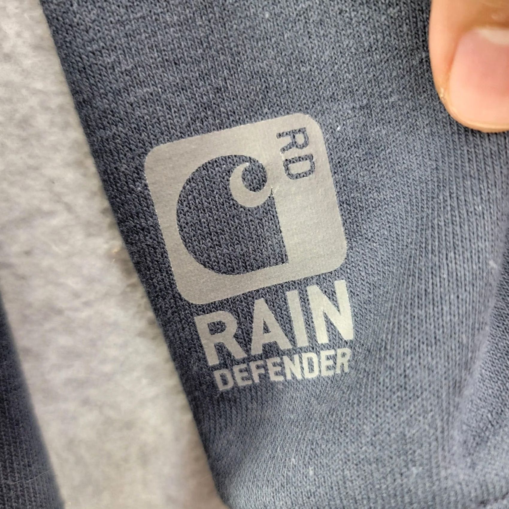 Carhartt Carhartt Hoodie Mens XL Blue Rain Defender Pullover Fleece Logo Kangaroo Pocket Size US XL / EU 56 / 4 - 4 Thumbnail