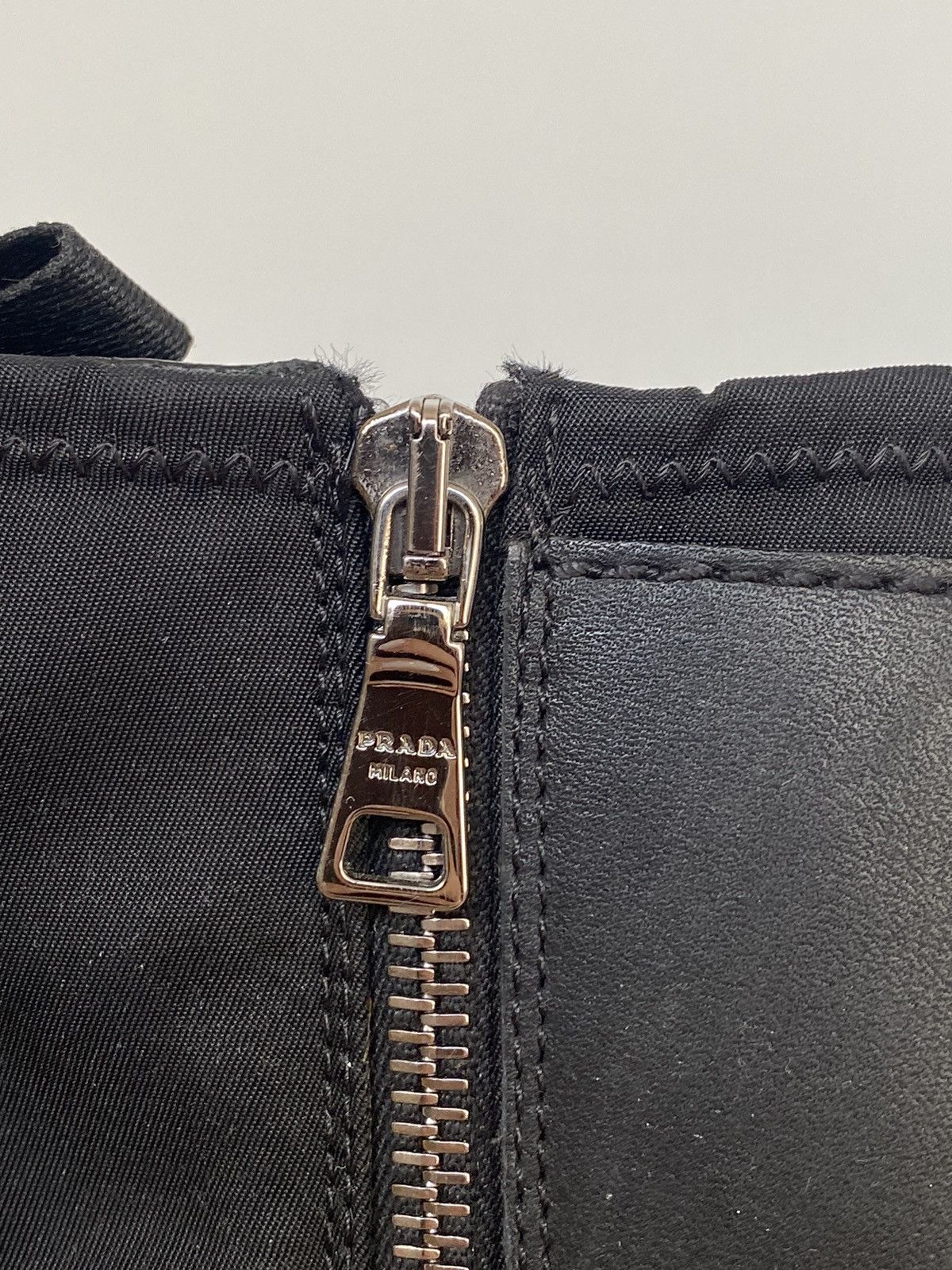 Prada × Vintage Prada Biker Nylon Leather Boots Buckle Size US 8 / IT 38 - 5 Thumbnail
