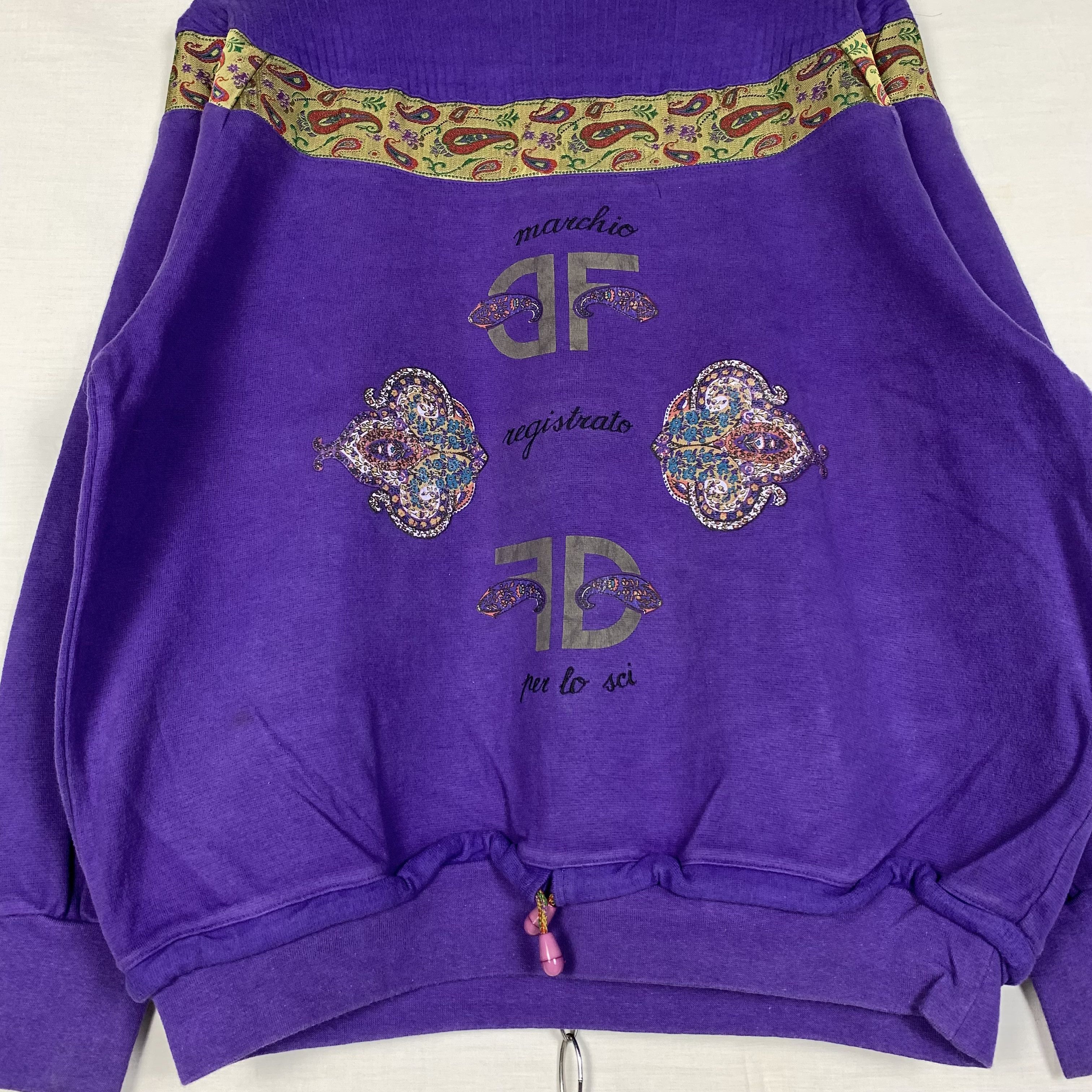 Vintage Vintage 90s Donna Franca Sweatshirt Crewneck Size US M / EU 48-50 / 2 - 2 Thumbnail