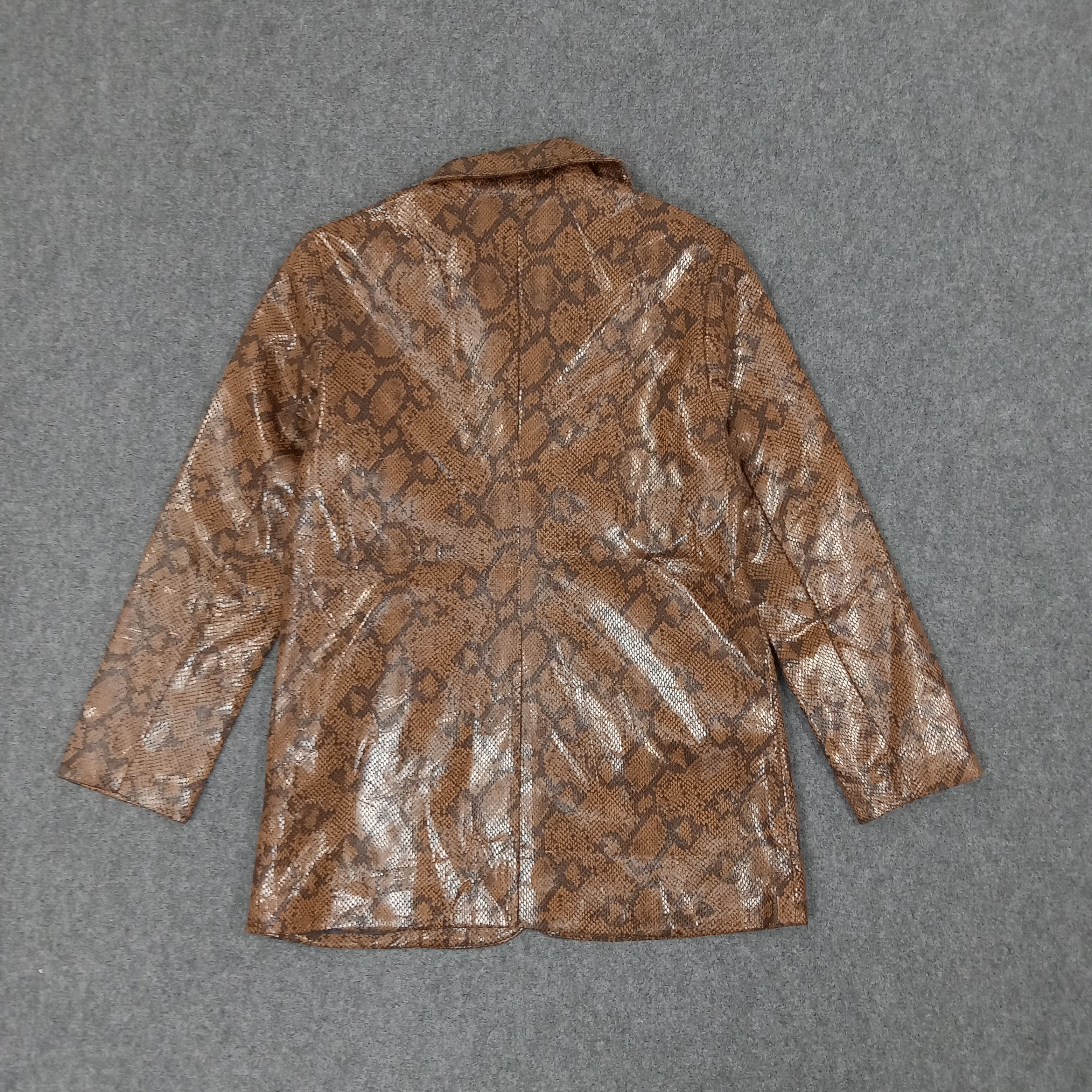 Japanese Brand × Leather × Vintage Limi Japanese Brand Snake Design Blazer C231N4 Size US S / EU 44-46 / 1 - 4 Thumbnail
