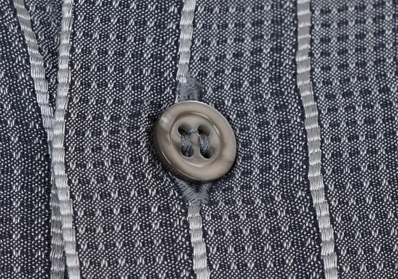 Armani Collezioni Rayon Cotton Stripe Shirt in Gray, Size L Size US XXS / EU 40 - 6 Thumbnail