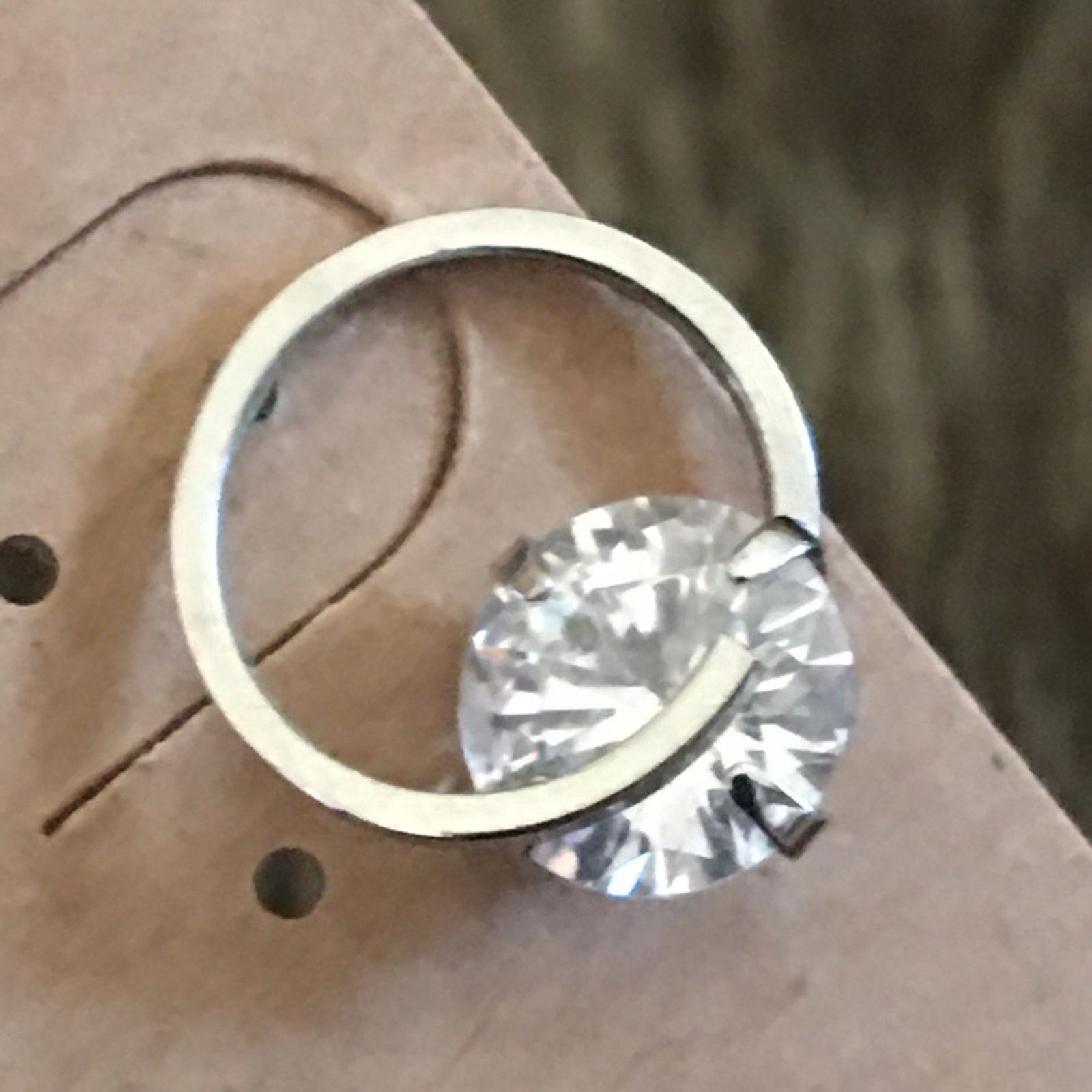 Vintage Vintage cubic zirconia silver plated earrings Size ONE SIZE - 3 Thumbnail