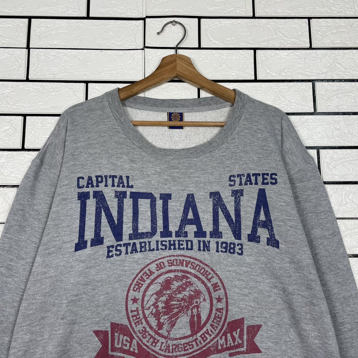 Japanese Brand Indiana Capital States Crewneck Sweatshirt Size US XXL / EU 58 / 5 - 2 Thumbnail