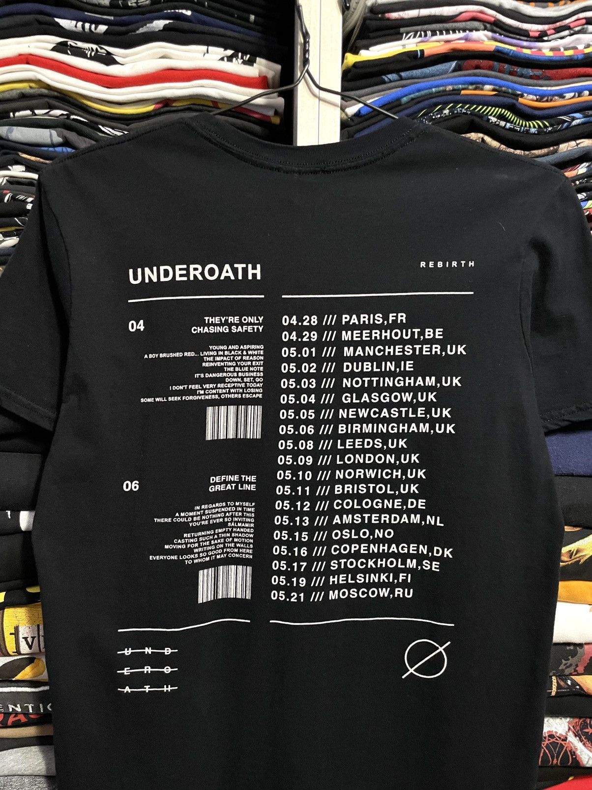 Band Tees Underoath Rebirth 2016 Tour Rock Emo Band T-Shirt Vintage Size US M / EU 48-50 / 2 - 8 Thumbnail