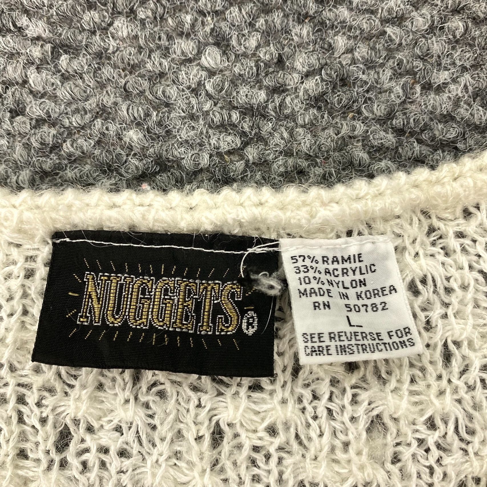 Vintage VINTAGE Nuggets Sweater Vest Womens Large White Open Knit Pullover Textured Korea Size L / US 10 / IT 46 - 6 Thumbnail