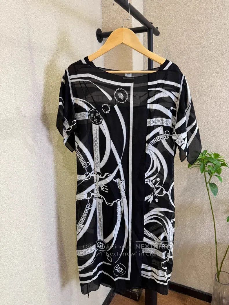 Hermes Hermes Dress, Mulberry Silk Size XXS / US 00 / IT 34 - 1 Thumbnail