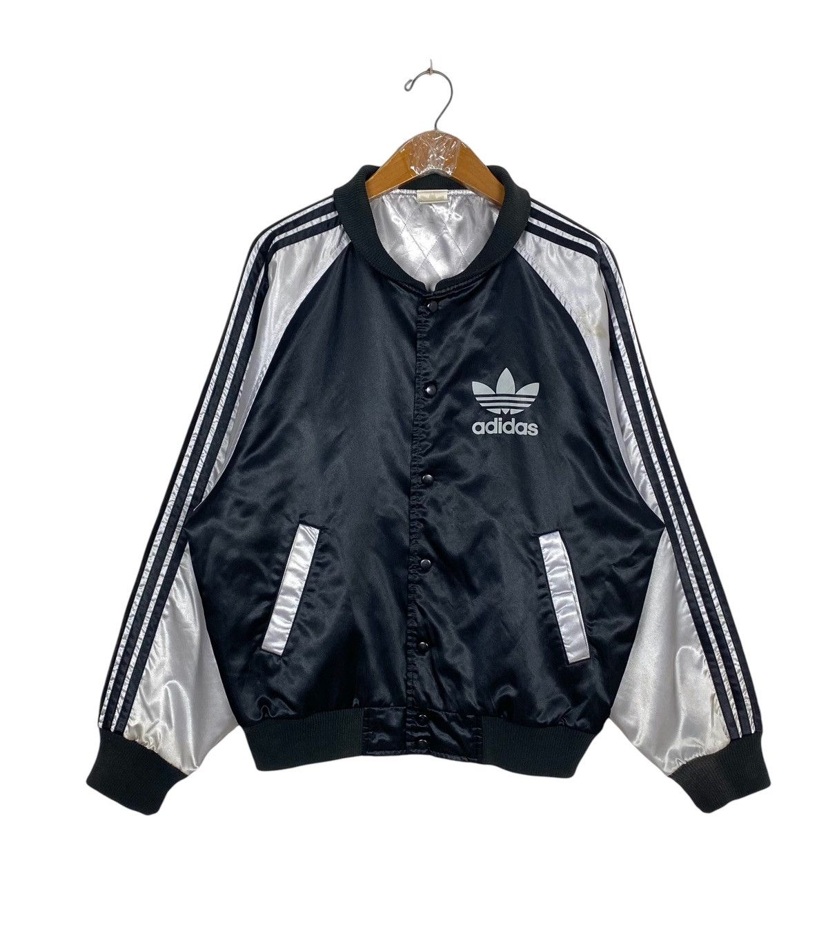 Rare‼️ Vintage Adidas Satin Jacket Made in Japan