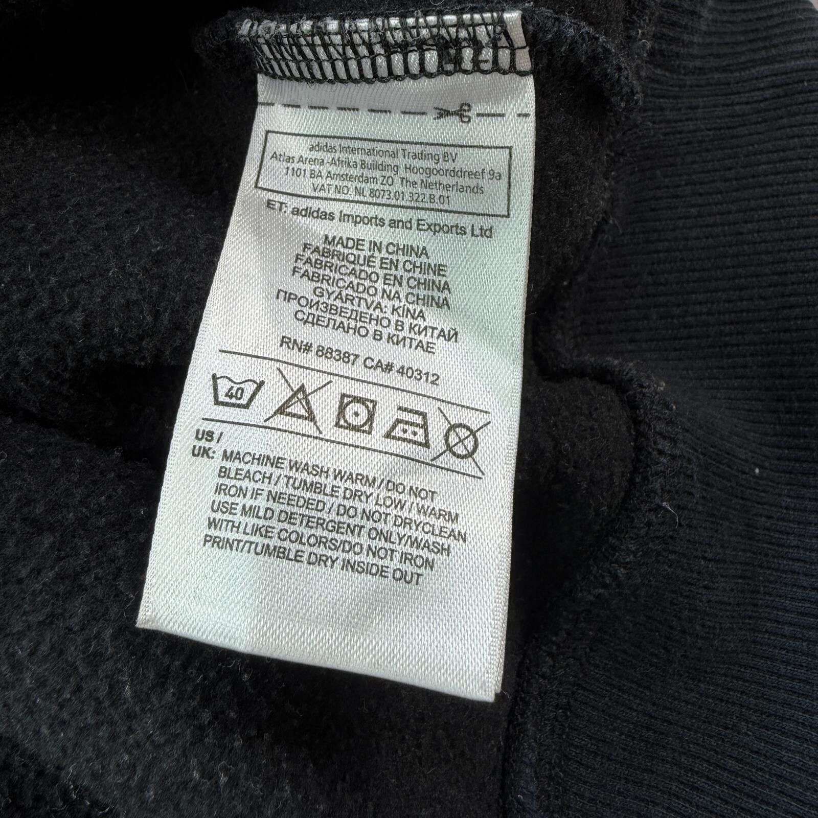 Adidas Adidas Originals Trefoil Hoodie XL Black Pullover Sweatshirt Size US XL / EU 56 / 4 - 8 Thumbnail