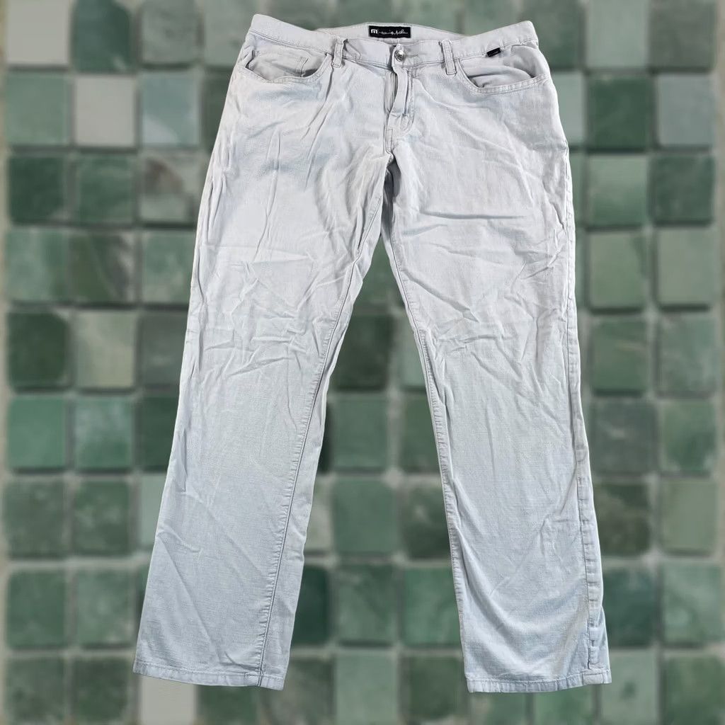 TravisMathew Travis Mathew Trifecta Golf Pants Men 36x30 Grey Performance Chino Size US 36 / EU 52 - 1 Thumbnail