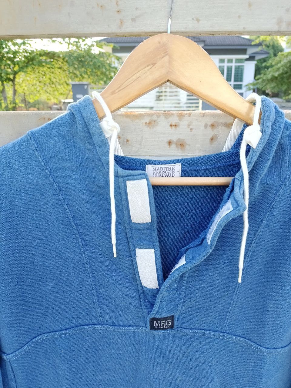 Marithe + Francois Girbaud SICK DISTRESSED MFG HOODIE Size US L / EU 52-54 / 3 - 6 Thumbnail