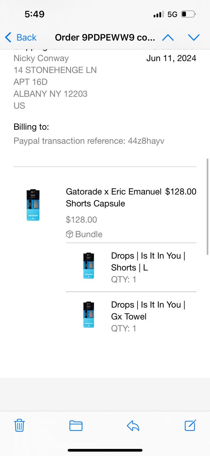 Eric Emanuel × Gatorade Eric Emanuel x Gatorade towel & grey w blue shorts large Size US 32 / EU 48 - 8 Thumbnail